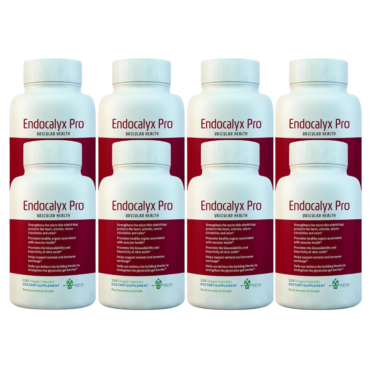Endocalyx Pro Supplement Endothelial Glycocalyx Support 120 Capsules - Vascular Microcirculation Health Clinically-Studied Patented Supports Nitric Oxide Functions