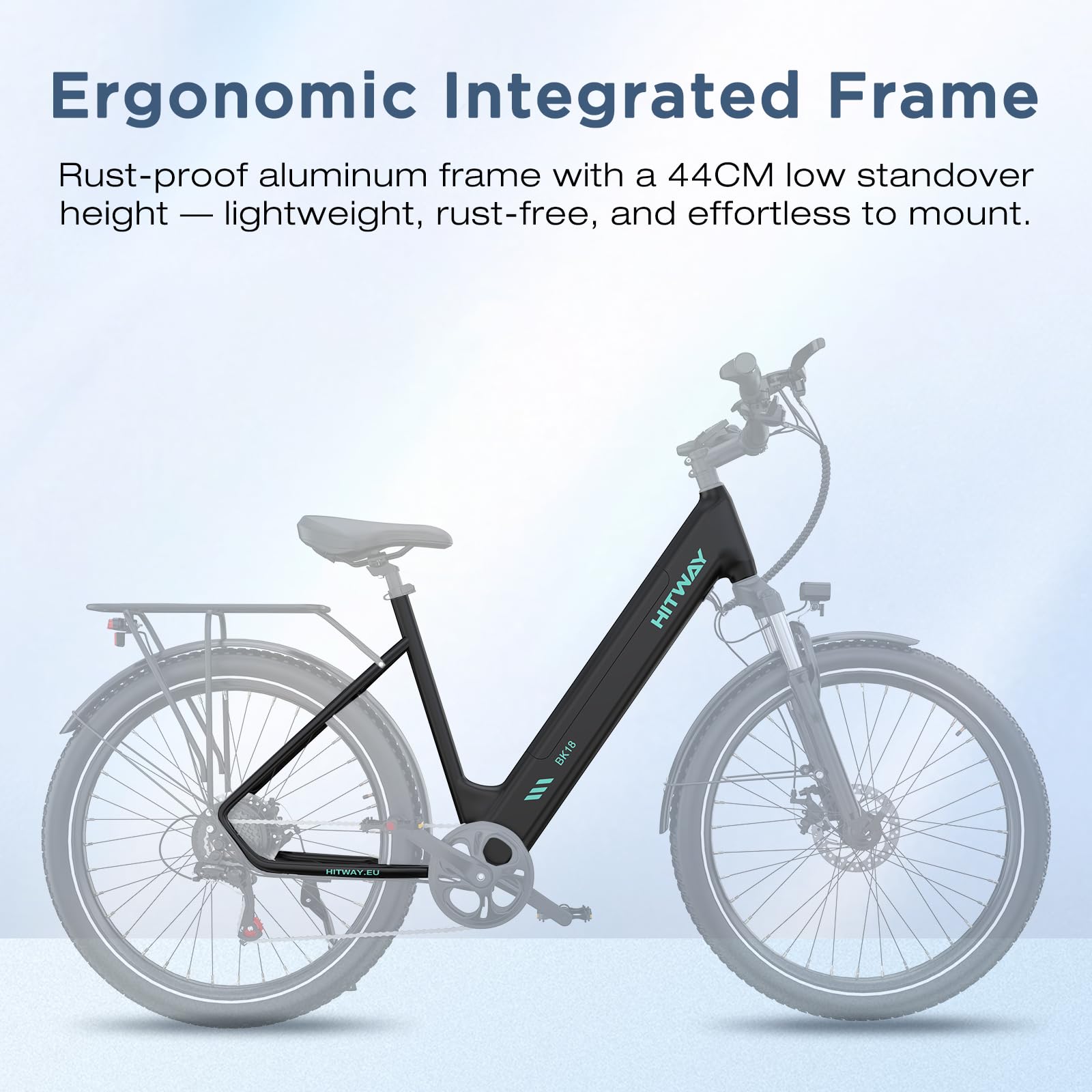 HITWAY E Bike, Elektrofahrrad 27,5 Zoll für Erwachsene Unisex, Pedelec E-Fahrrad mit 250W Motor, Abnehmbarem 36V 13Ah Lithium Akku, 7-Gang Pendler Ebike Reichweite 60-100km