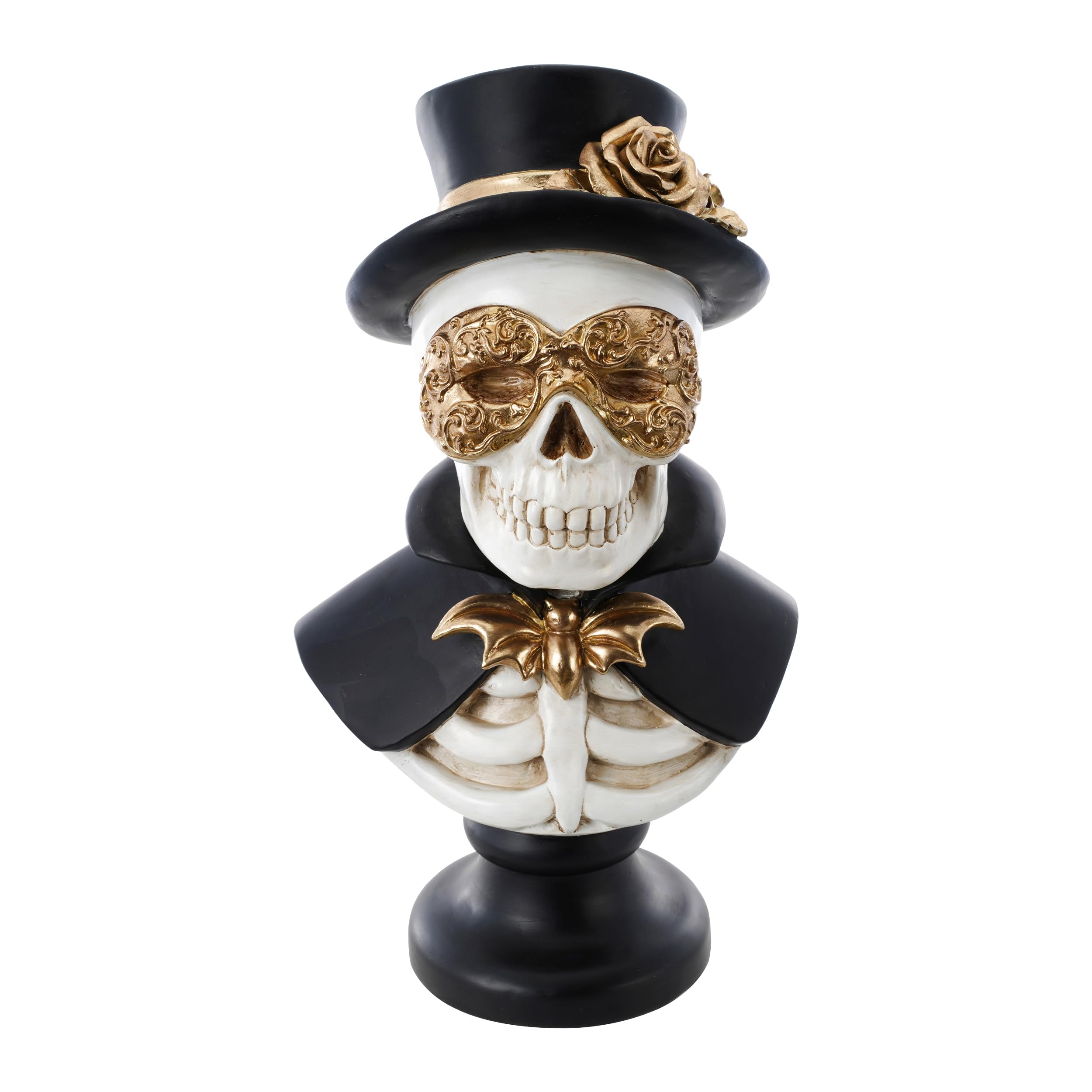 Chaks Bust Sculpture Baroque Skeleton Mister Venice Halloween Decoration Figure Carnival