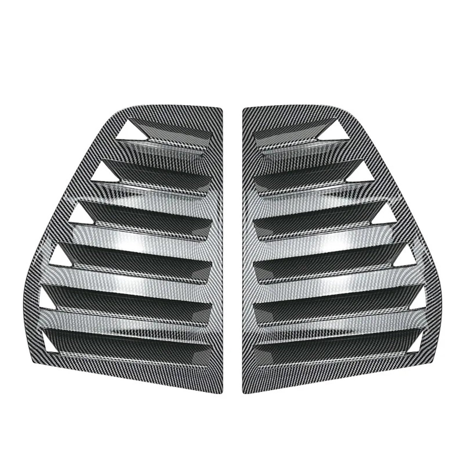 Spoiler dachowy Pasuje do golfa 5 6 7 MK5 MK6 MK7 MK7.5 2003-2020 tylna boczna osłona okna Spoiler 1 para rolety okiennej tylny spojler(Golf 5 Carbon Look)