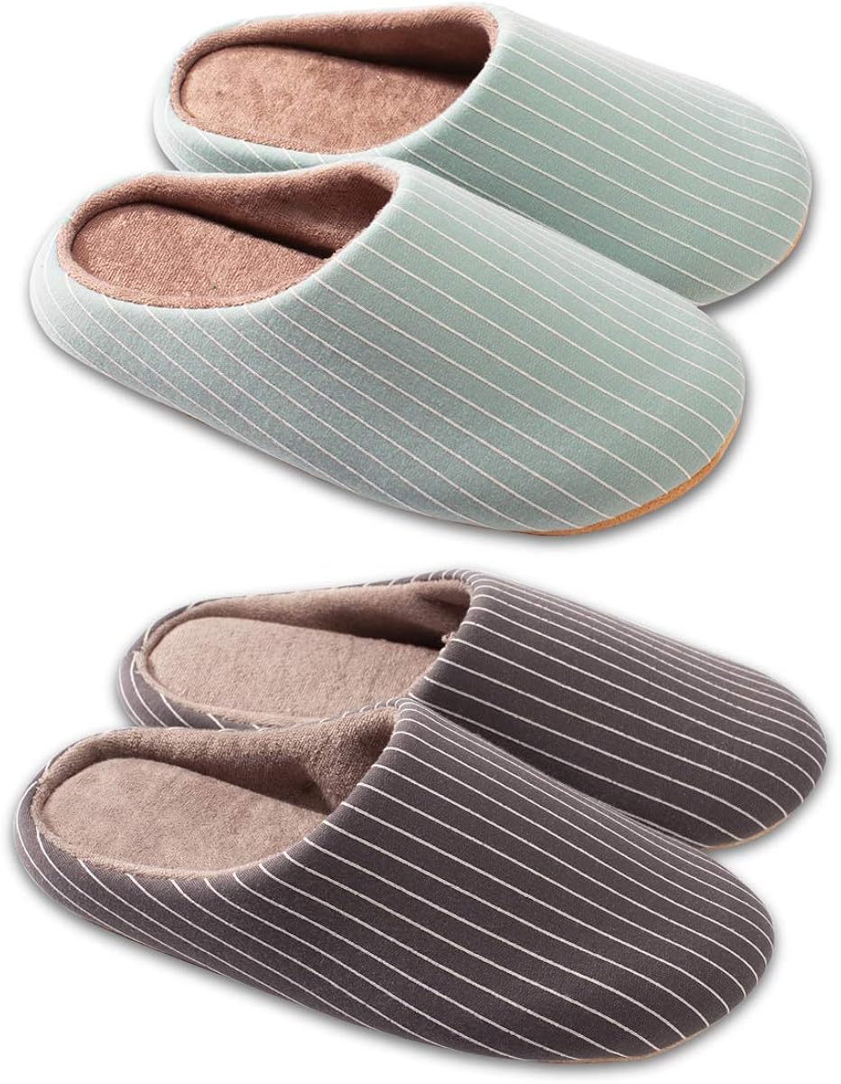 Amazon Slita スリッパ 室内 洗える 4足セット 2足セット スリッパ 来客 ルームシューズ 滑り止め付 人気 おしゃれ 来客用スリッパ セット 静音 超軽量 柔らかい あったか 快適 かわいい 室内履き 来客 オールシーズン用 男女兼用 空色とグレー シューズ バッグ