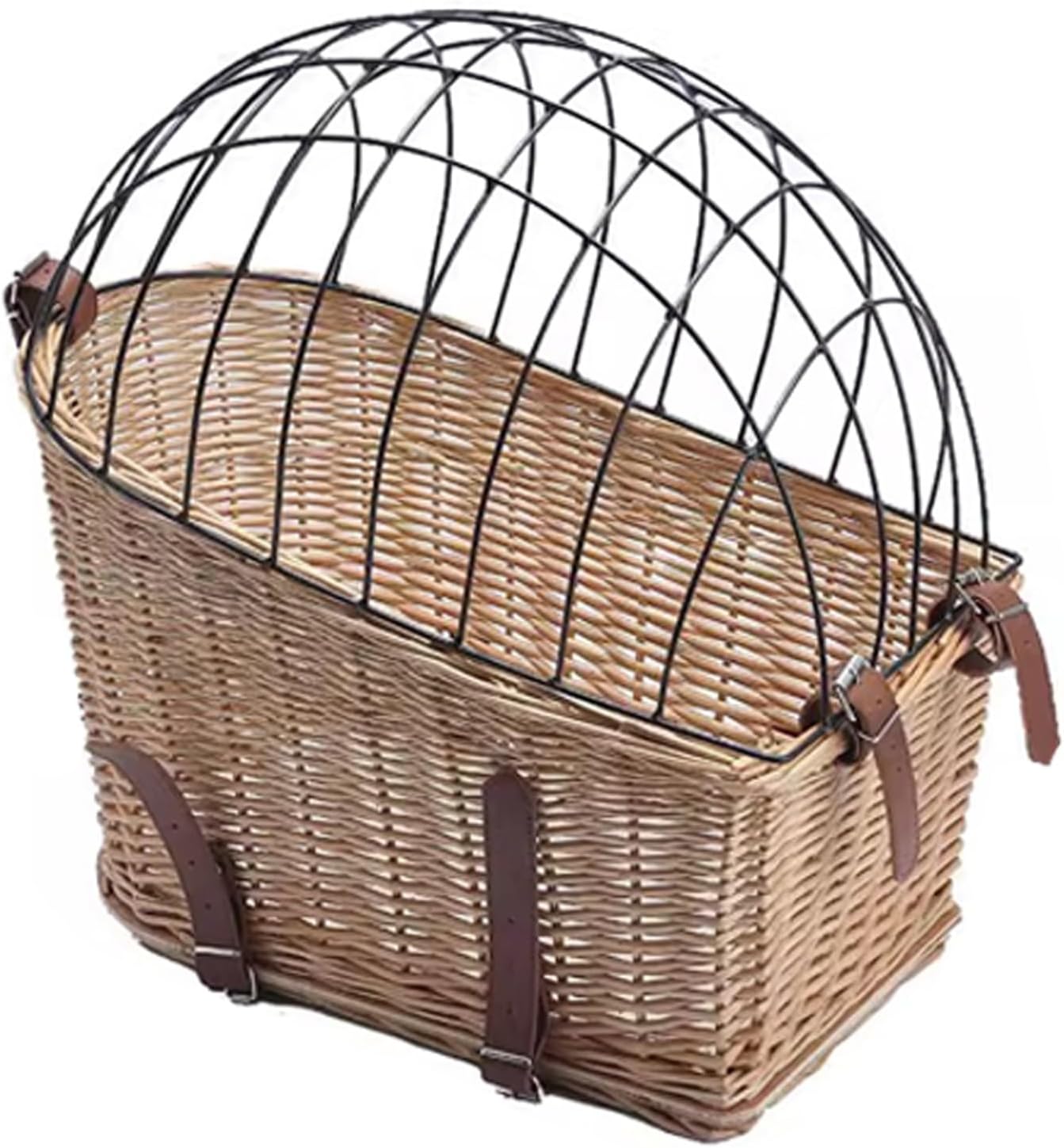 Dog Bike Basket Carrier, Bike Wicker Pet Basket, Pet Bike Carrier Removable Pet Bicycle Basket Bag for Small Dogs & Cats Puppies Kittens(Color:B)
