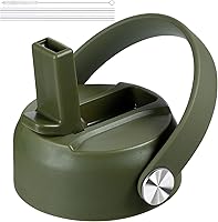 Vista 3 de KMN Tapa de popote para boca ancha Hydro Flask, tapas con popote para Hydroflask de boca ancha de 12, 16, 18, 20, 32, 40 onzas, tapa de popote