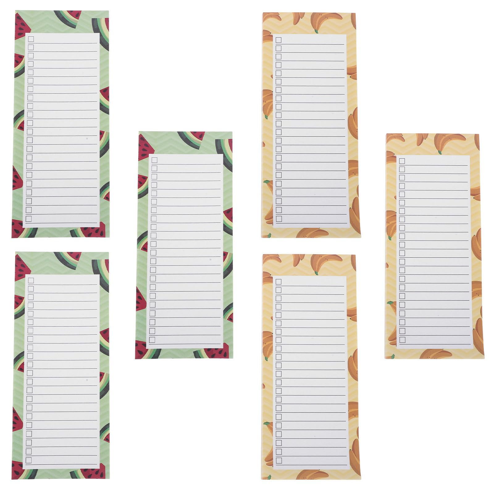 Bloc Magnético para Lista de Compras 6 Hojas de Papel Magnético para Refrigerador, Organizador de Cocina Versátil para Uso Diario Hogar