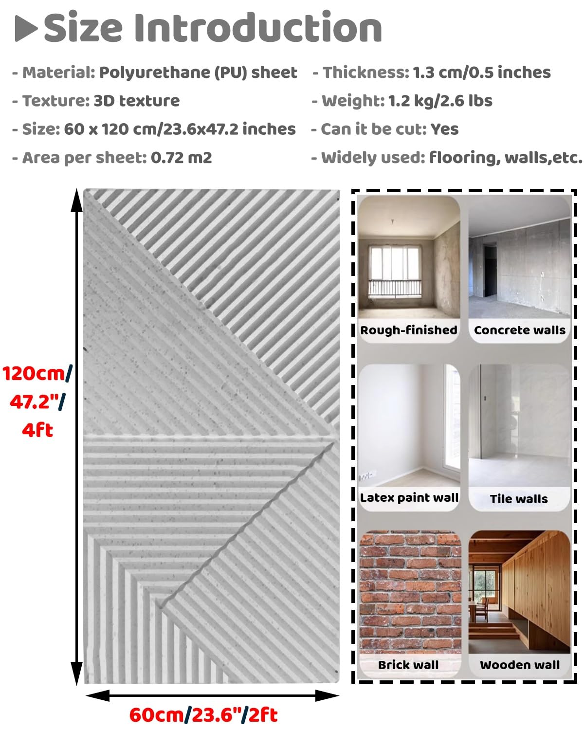Pannelli Decorativi per Pareti Pannelli Murali 3D Moderni Bianchi - Effetto Pietra Artificiale, Pannelli Decorativi per Rivestimenti Murali per Cucina Esterna, Rivestimento Acustico(White-b,8 pack)