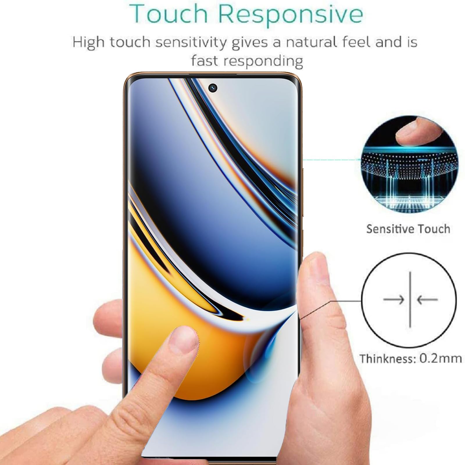 Makibes 3D Protezione In Vetro Temperato Con Superficie Curva Per - Foto 4