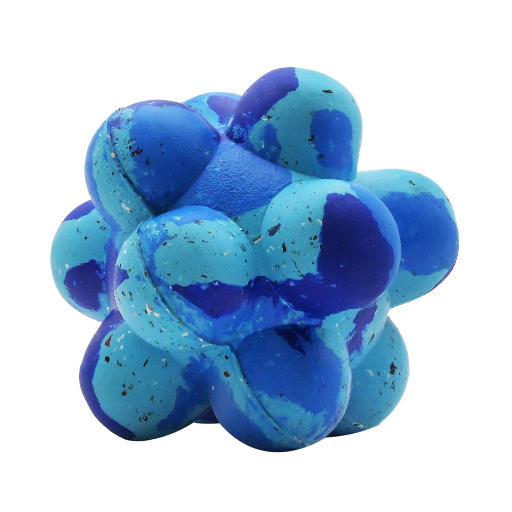 Arlee Home Fashions Max Fusion Pop It Cluster Ball Dog Toy, Durable Natural Rubber Made with Nike Grind, Erratic Bounce Fetch & Chew Toy for Small Breeds (Up To 9lbs)