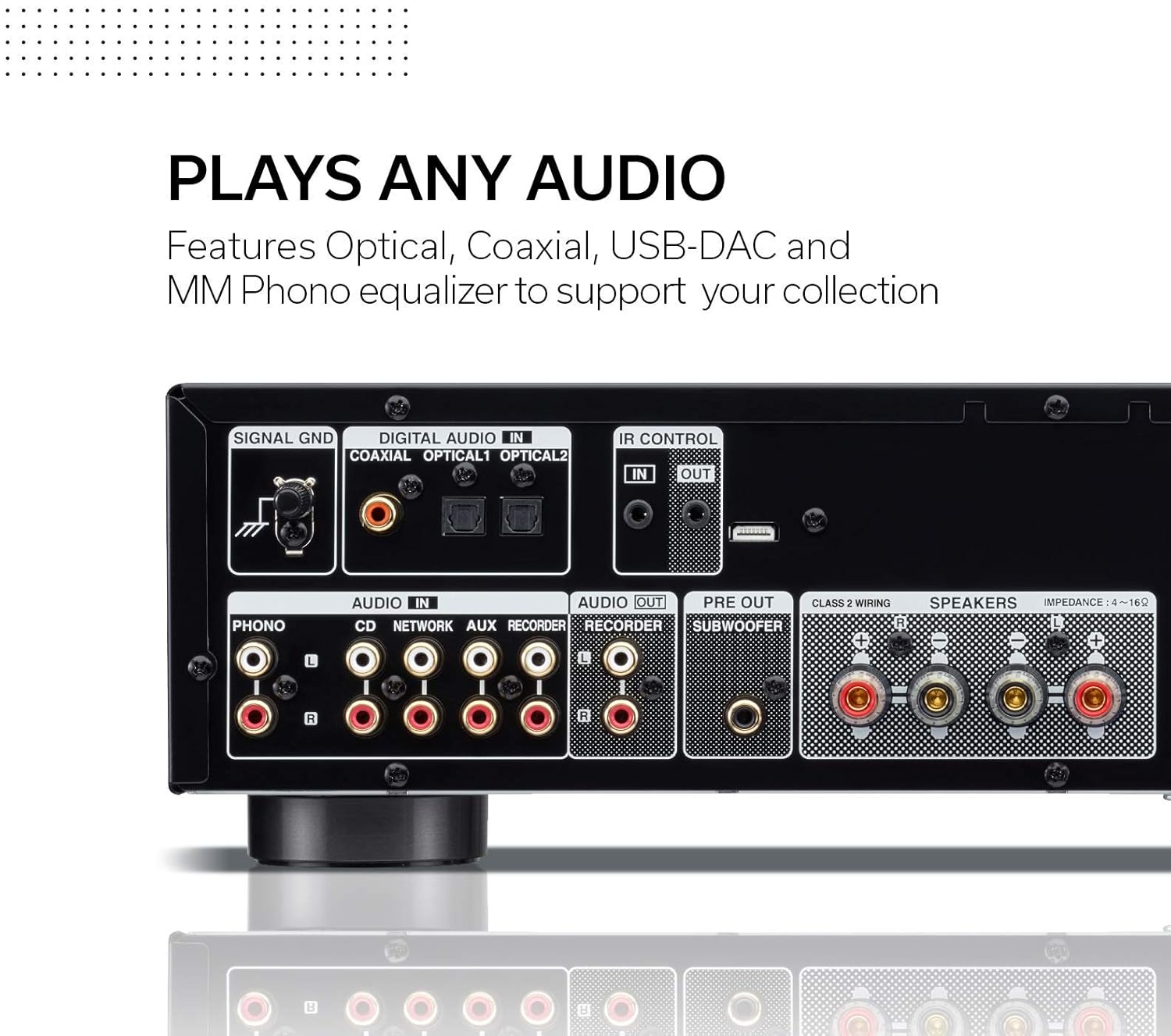 Denon PMA-600NE Stereo Integrated Amplifier | Bluetooth Connectivity | 70W x 2 Channels | Built-in DAC and Phono Pre-Amp | Analog Mode | Advanced Ultra High Current Power (Renewed)