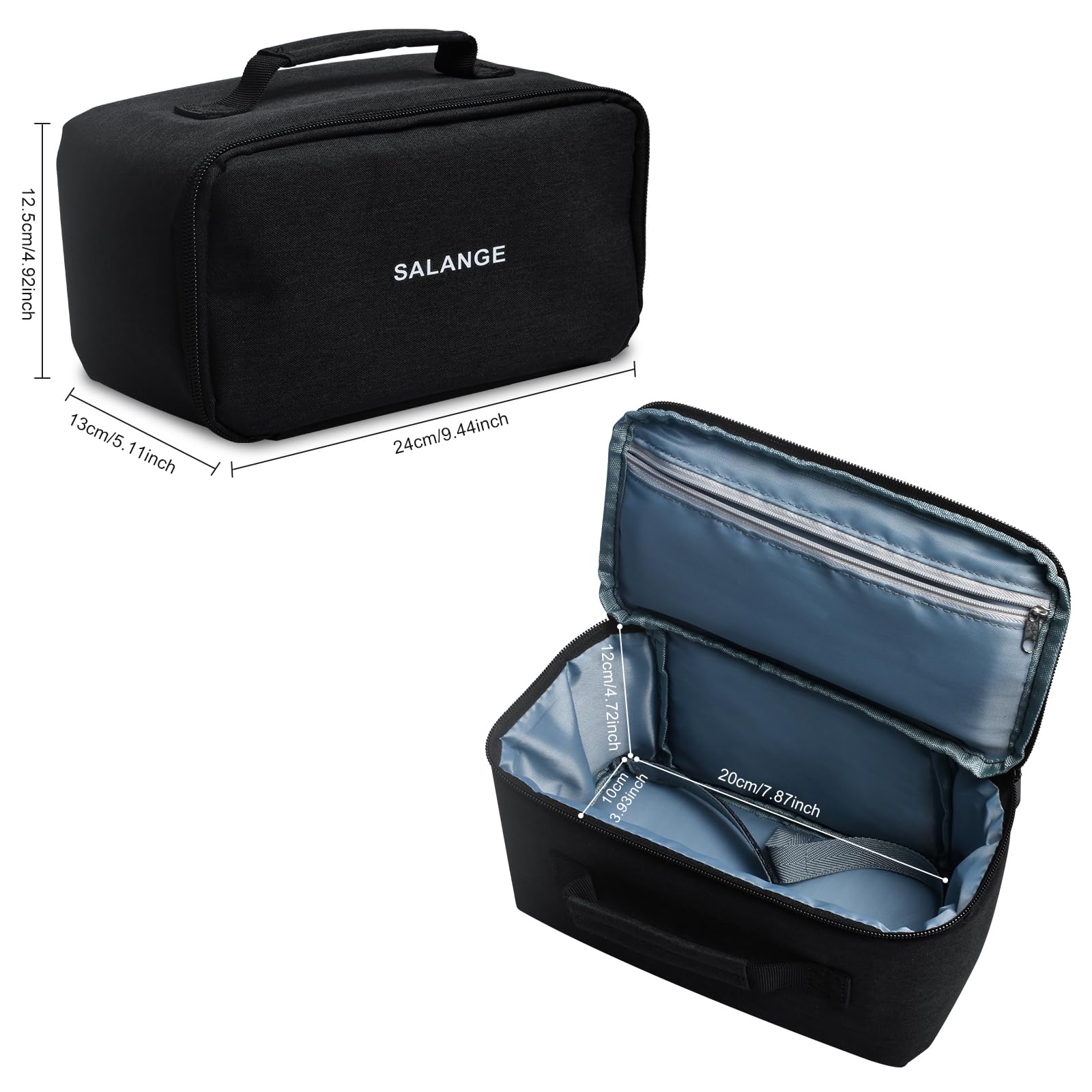 HY320 - Funda para proyector (EVA, Resistente al Agua y a los Golpes, Funda de Transporte, Bolsa de Viaje, Bolsa de Transporte), Negro