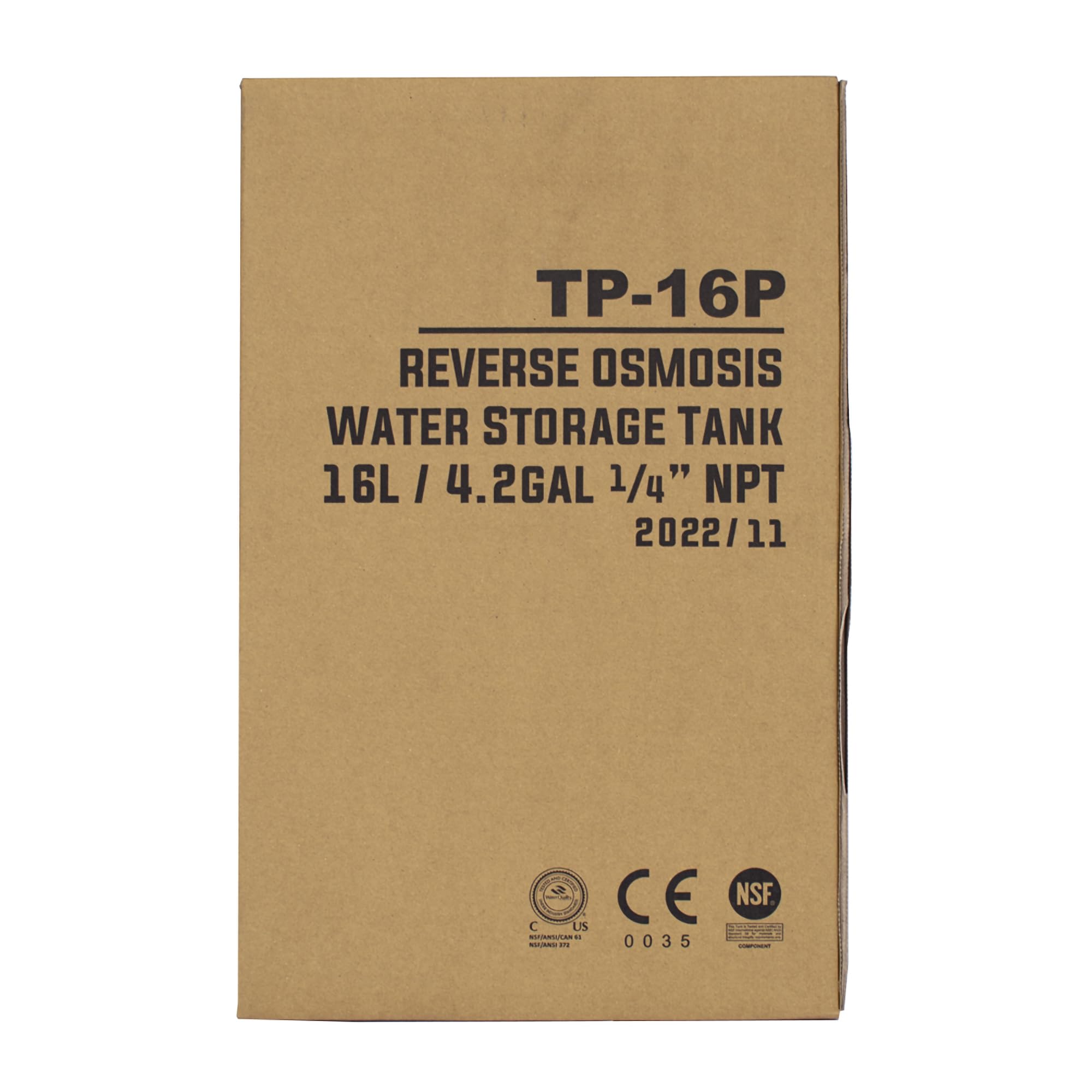 Bbagua Depósito de Agua Presurizado 12 L de PVC para Ósmosis Inversa, Tanque Bajo Fregadero Antióxido, Capacidad Útil 10 L