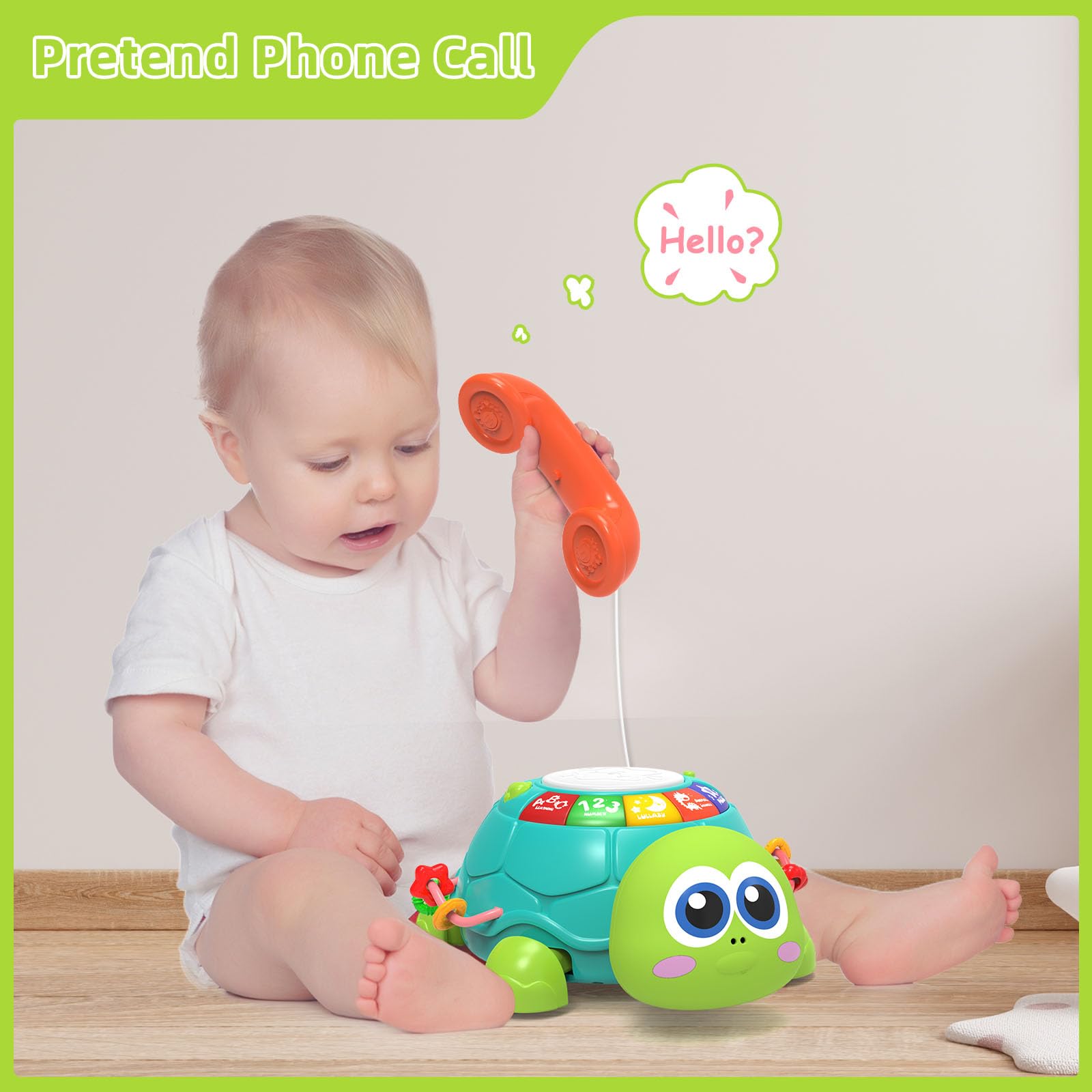 Hanayo Baby Spielzeug für 6-12 Monate, Musikspielzeug für Mädchen im Alter von 12 bis 18 Monaten, frühes Lernspielzeug für Babys, wichtige Geschenke für Neugeborene