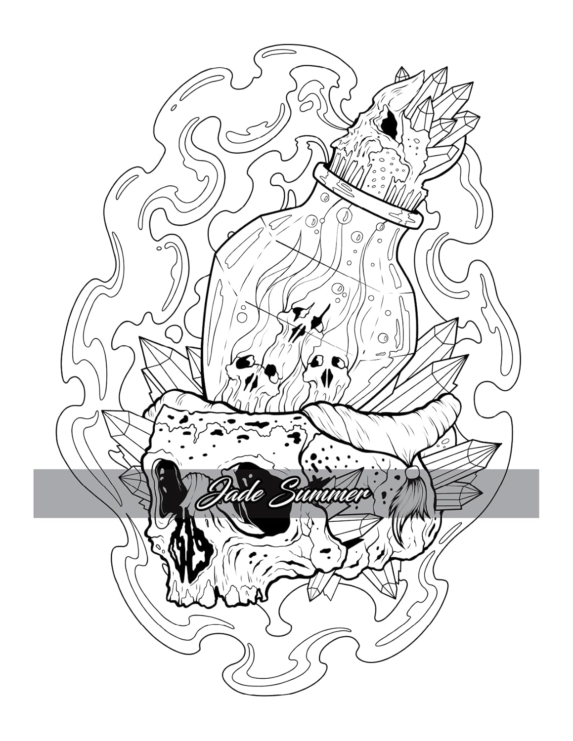 100 Tattoos: Tattoo Coloring Book for Adults with Incredible Designs of Animals, Flowers, Fantasy, Skulls, and More! - Image 57