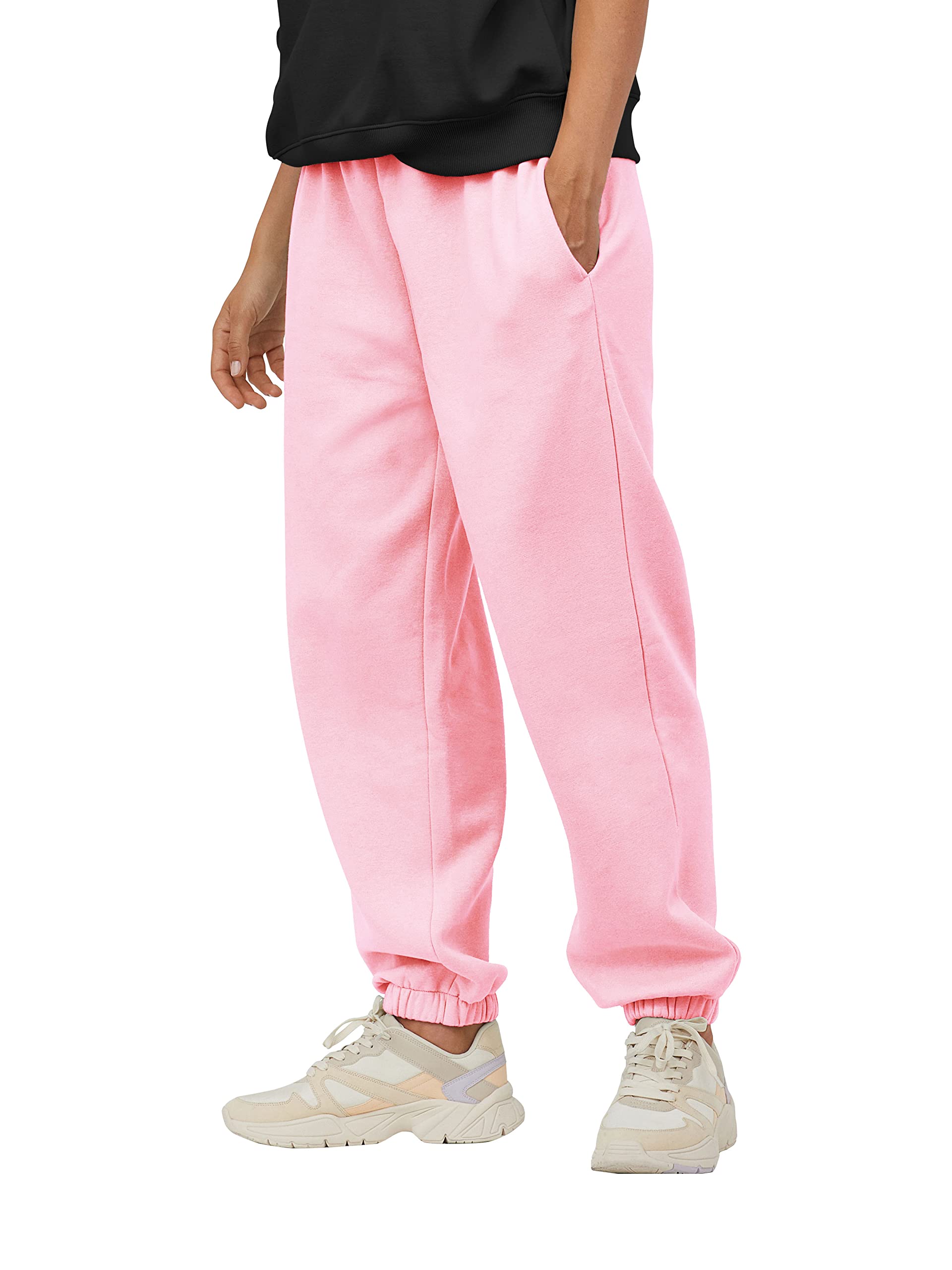 Ma Croix Mens Lightweight Sweatpants with Pockets Elastic Waist Fleece Jogger