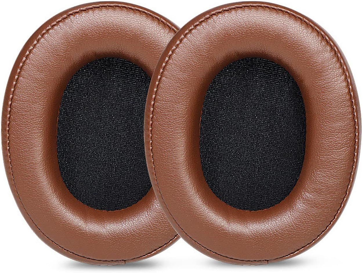 SR50BT Earpads Replacement Protein Leather Ear Pads Cushions Cover Repair Parts Compatible with Audio-Technica ATH-SR50BT Wireless Over-Ear Headphones (Black with Buckle)