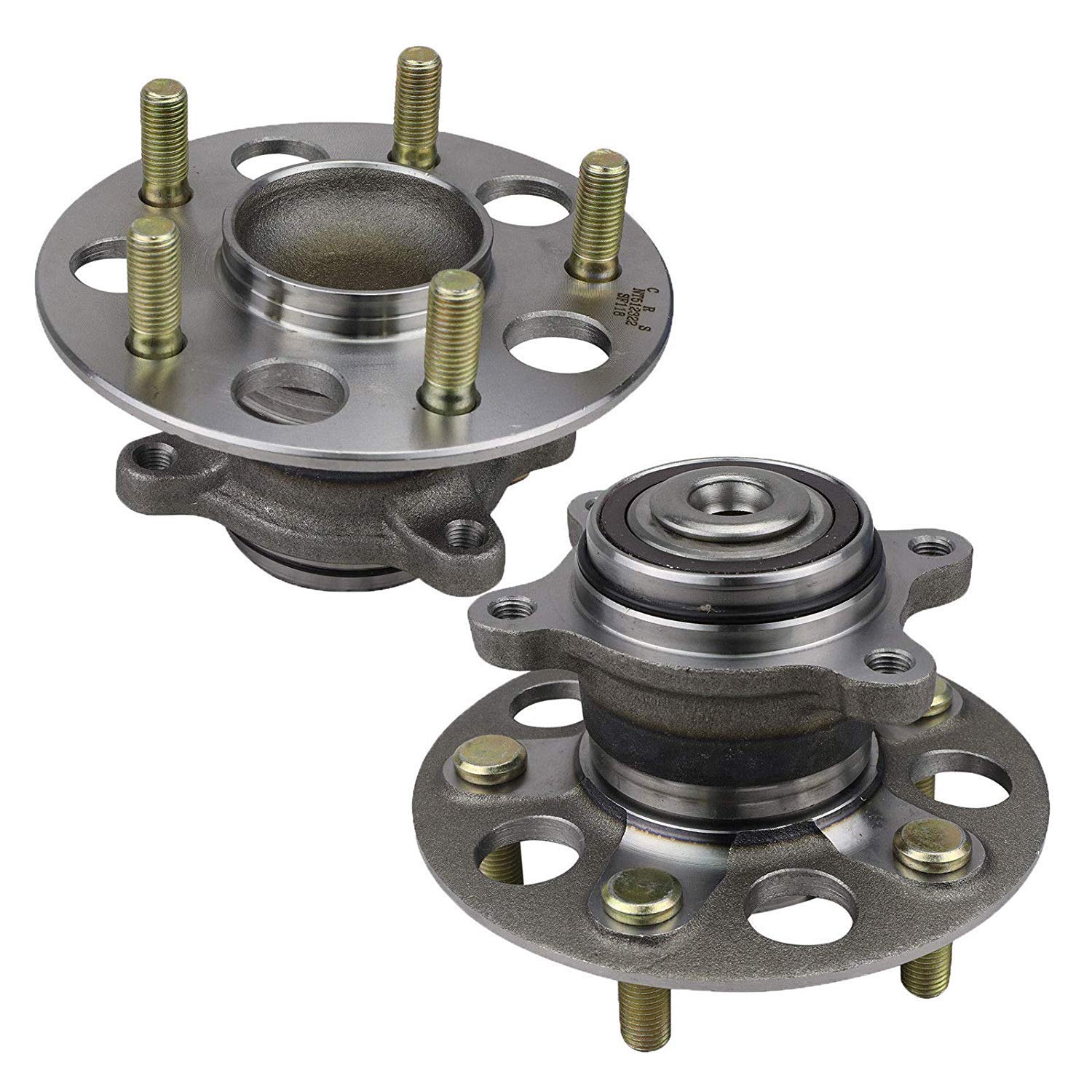 Pair 2 Rear Wheel Hub and Bearing Assembly for 2006-2012 Honda Civic GX Hybrid and Hybird-L
