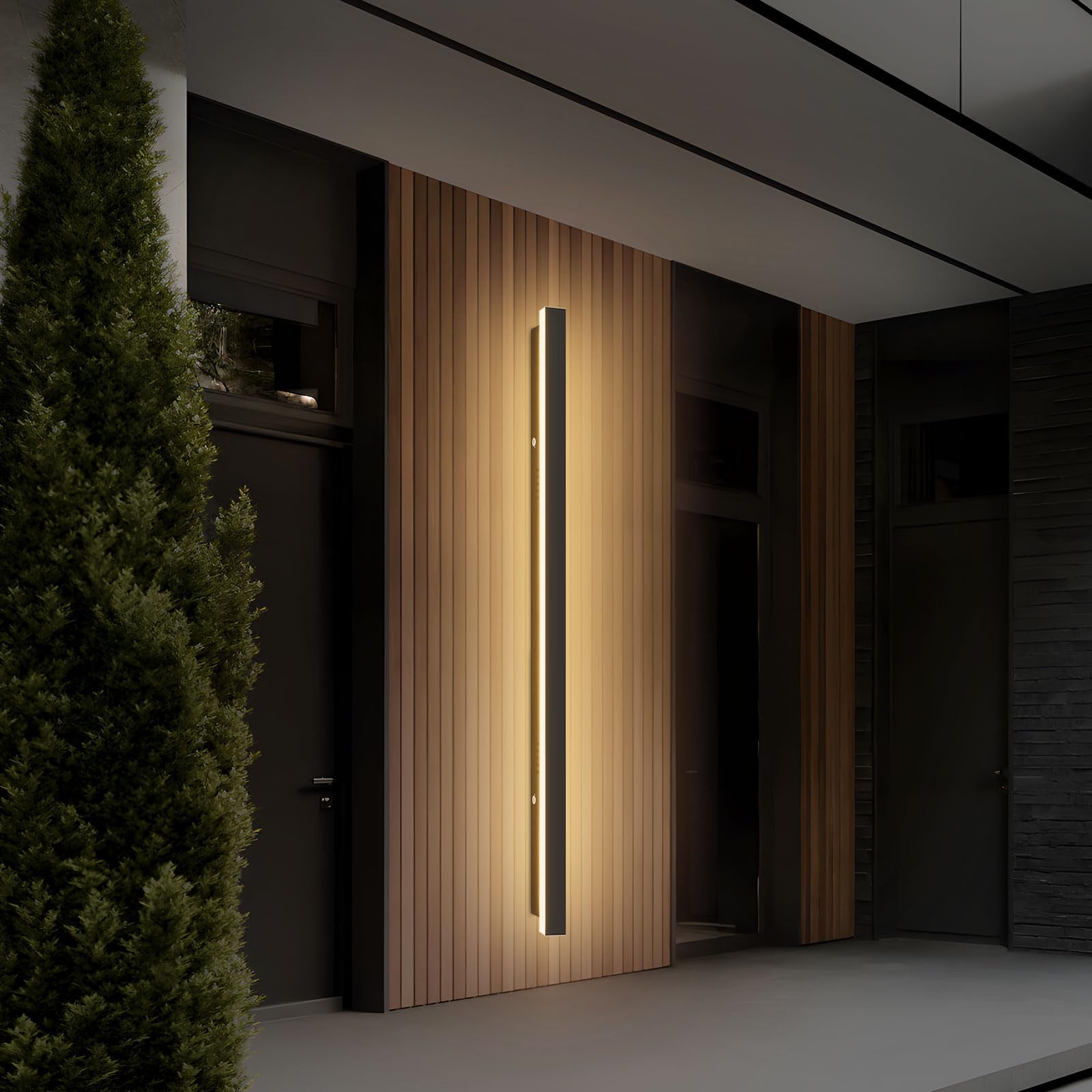 Mikeru 60CM Wall Lights, 3000K Warm White Outdoor Wall Lighting 22W External LED Wall Lights LED Indoor Wall Light for Outside Balcony, Interior Lighting Occasions, and Decorations — view 18