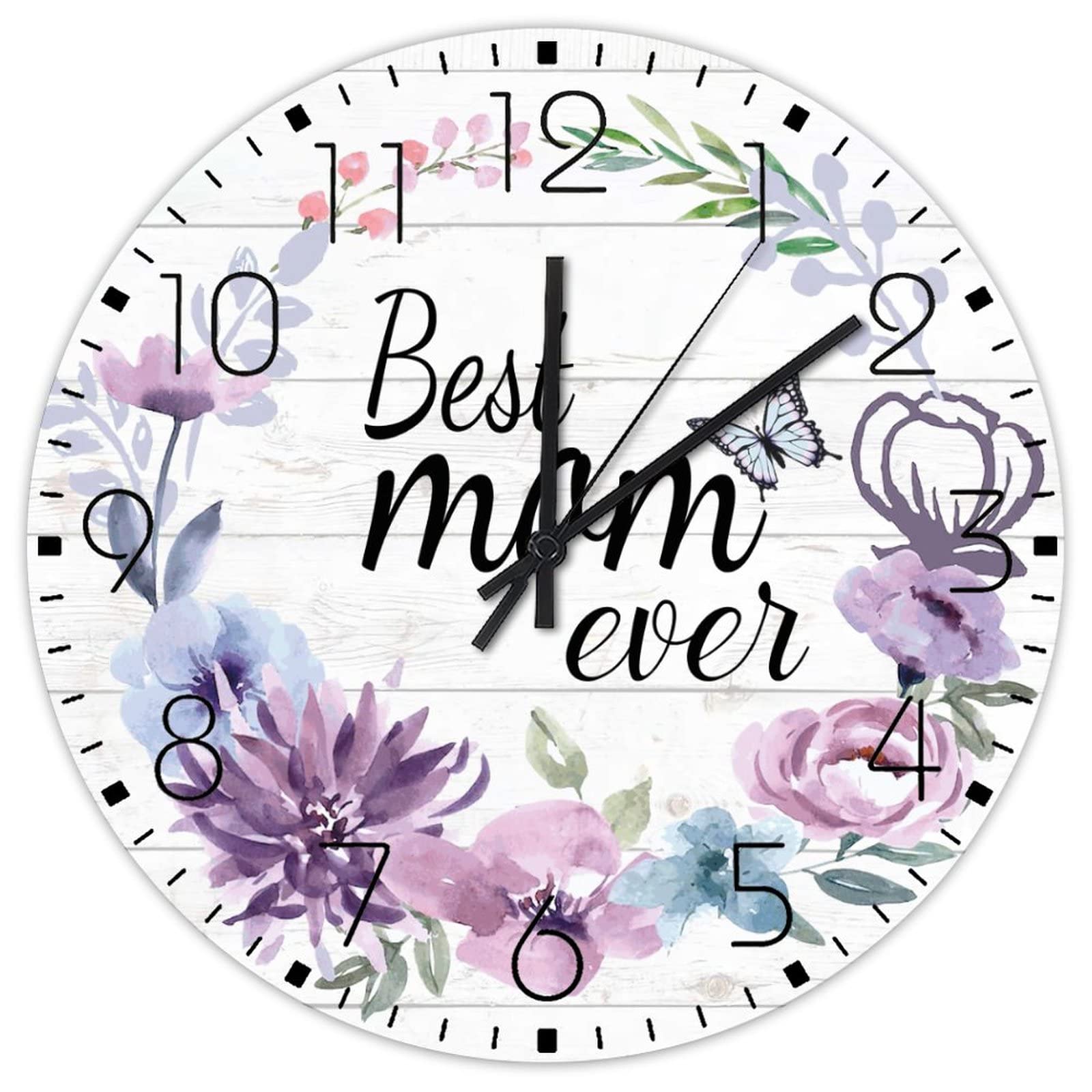 Horloge murale en bois anti-bruit pour retrouver le sommeil
