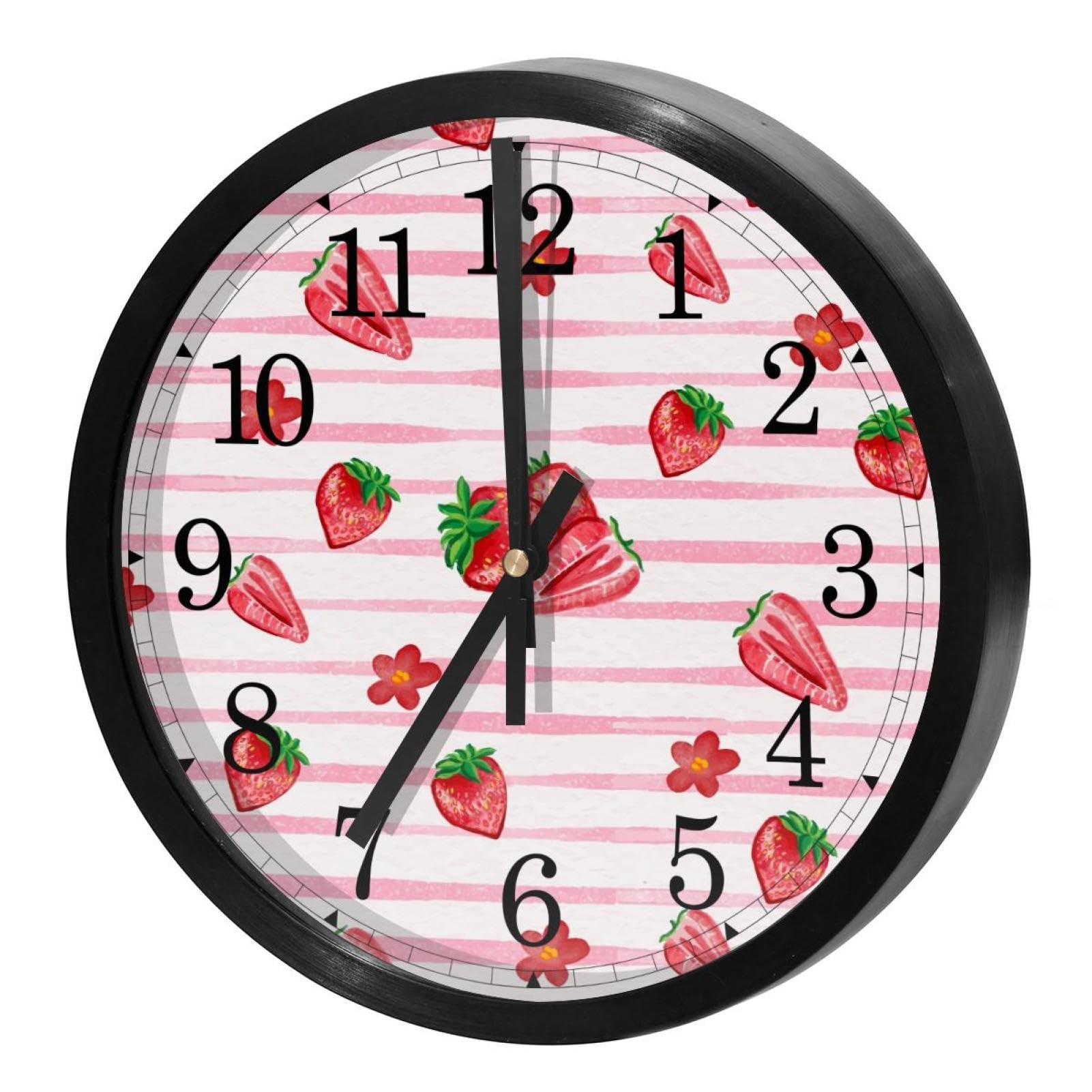 Horloge murale silencieuse sans tic-tac à piles pour un sommeil et un travail sereins