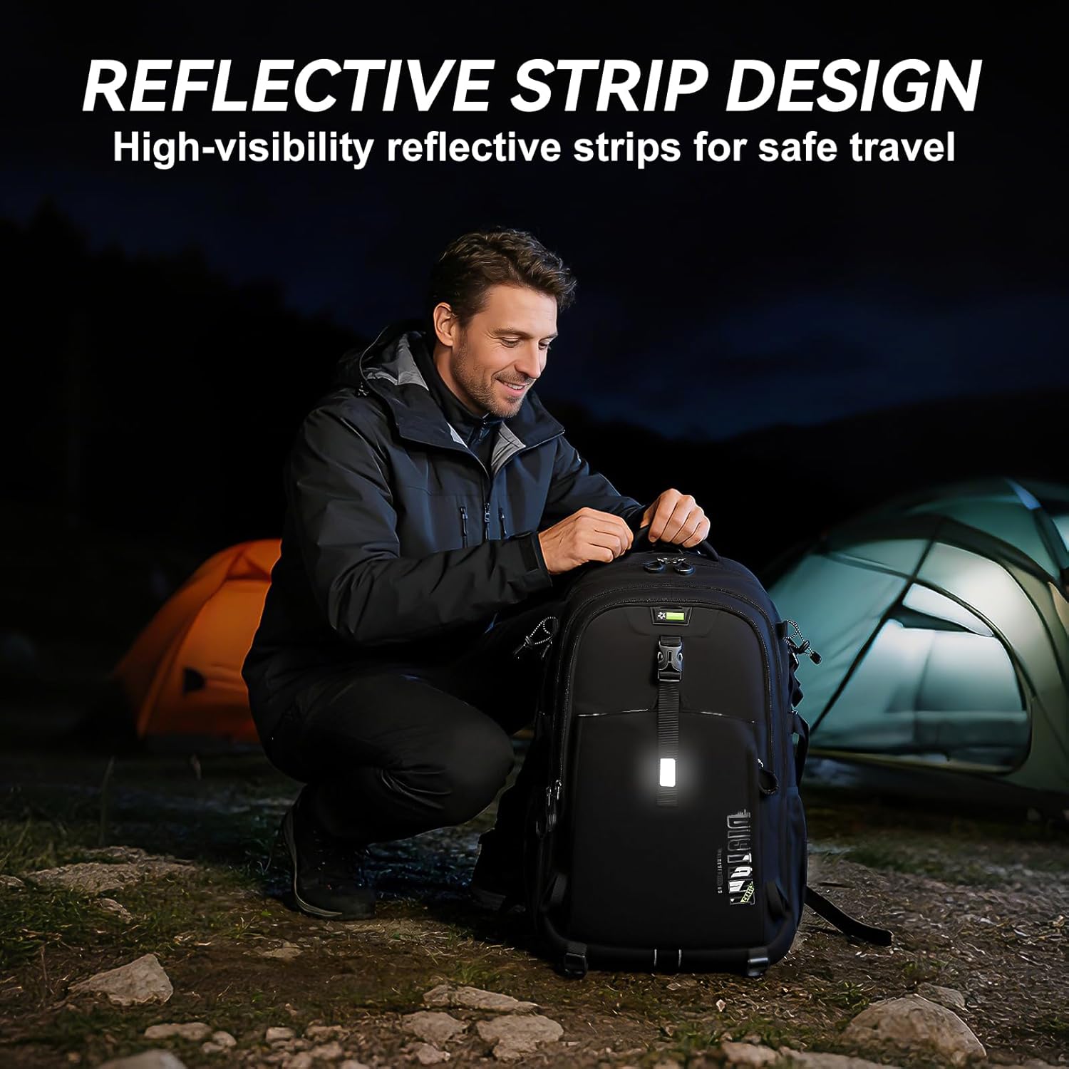 50L Lightweight Hiking Backpack for Men Women,Waterproof Camping Backpack with Trekking Pole Attachments,Large Capacity Outdoor Backpack for Trekking,Backpacking,Travel and Camping