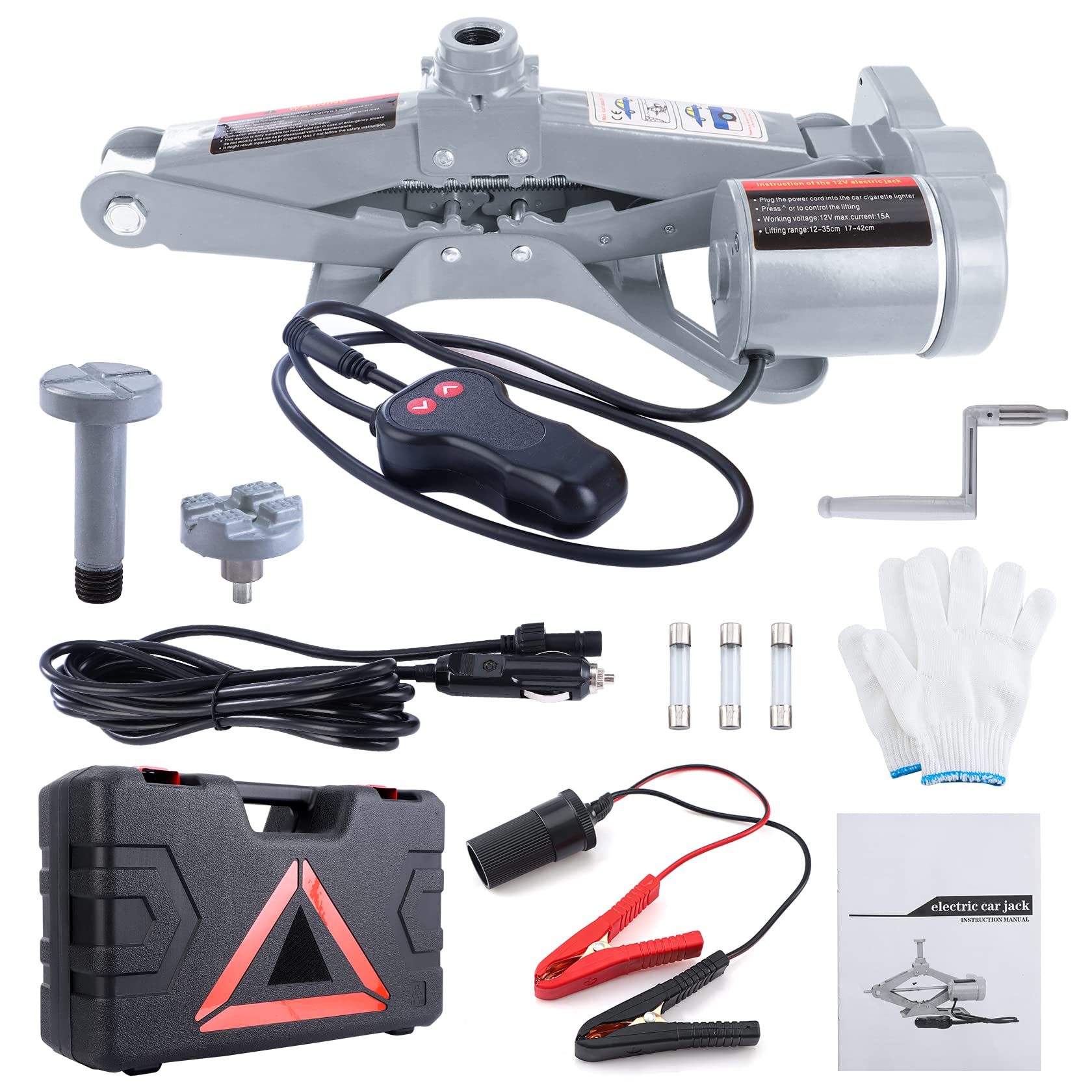 Buy Pindex Electric Car Jack Kit 3 Ton Car Lift Floor Jack Heavy Duty Vehicle Lift 12V Scissor