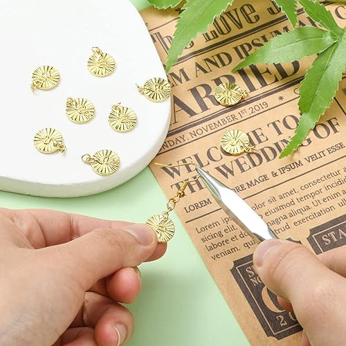 Miniatura 4 de Stiesy Colgantes de circonita cúbica micro pavimenta CZ Rhinestone Mini colgantes colgantes colgantes para hacer joyas de bricolaje, Piedra Zirconia