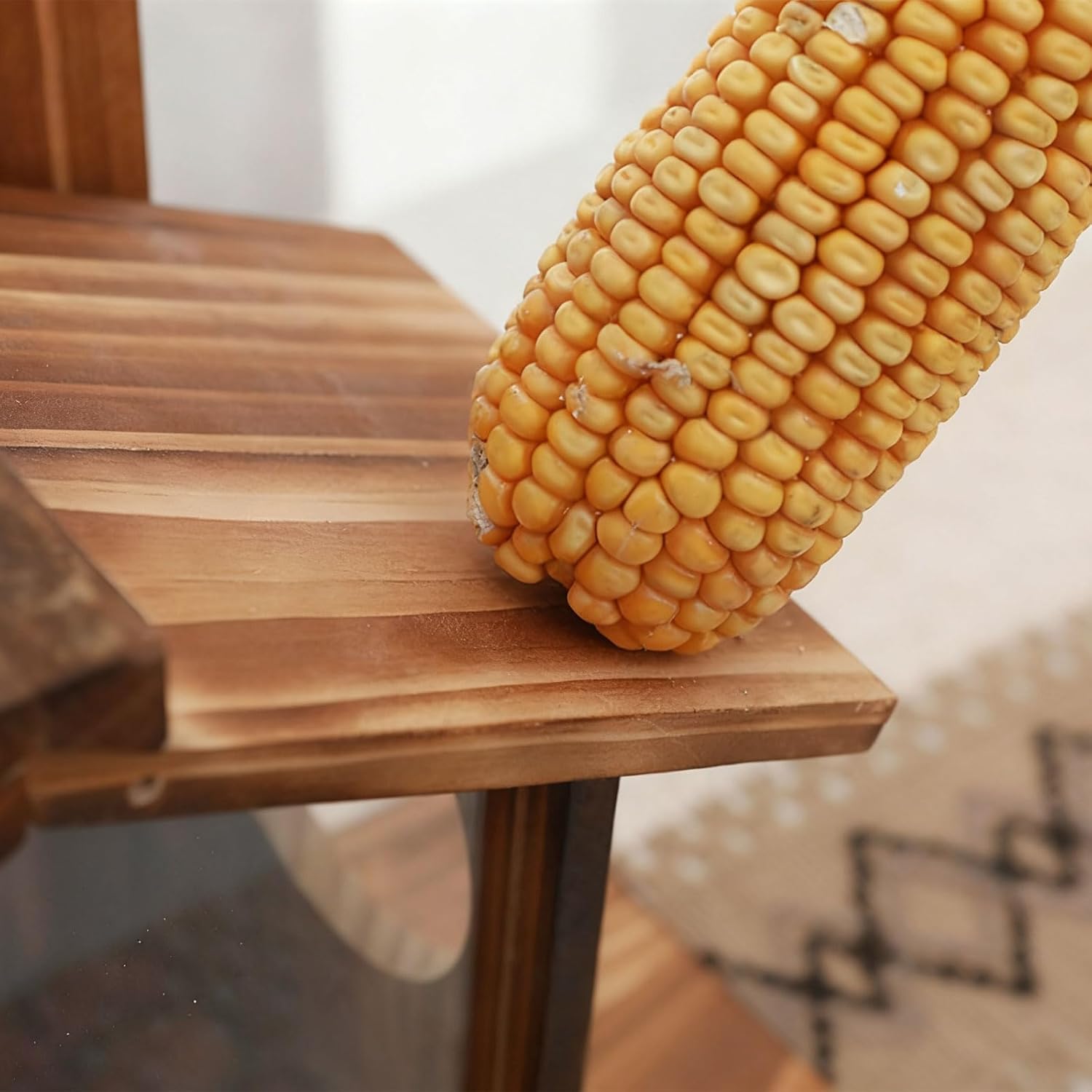 Large Wall-Mounted Squirrels Feeders Pine with Secure Hinged Top Wooden Squirrels Feeders for Garden