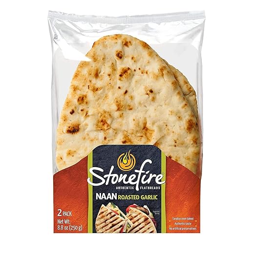 Stonefire Garlic Naan Bread, 8.8 oz 2 CT
