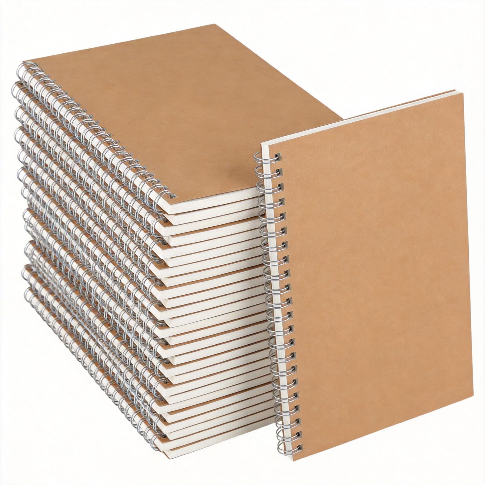 Notebook A5 ligné avec couverture rigide kraft pour organiser son travail - 8
