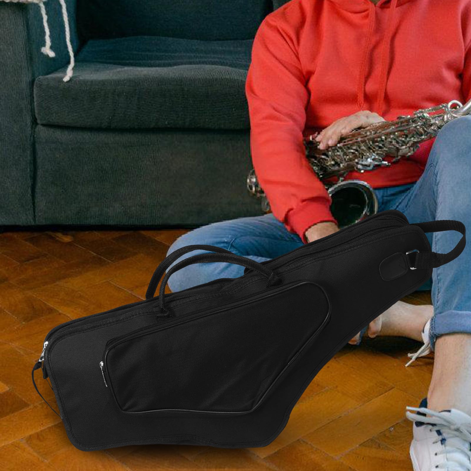 VICASKY Borsa per Sassofono Contralto Resistente e Antiurto, Zaino Tasche Organizzate per Accessori, Progettata per Musicisti Professionisti e Studenti