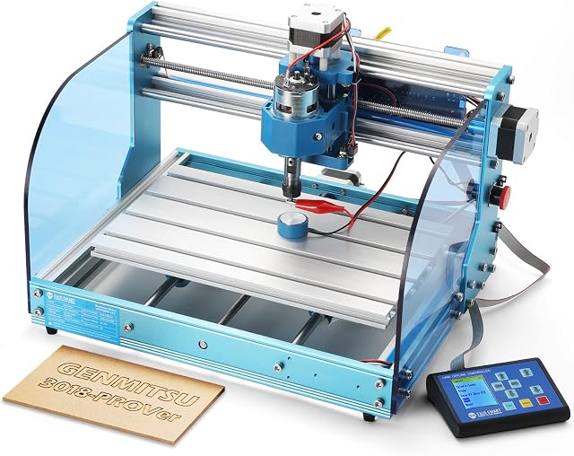 SainSmart Genmitsu 3018-PROVer CNC Router Machine with GRBL Offline Control, Limit Switches & Emergency-Stop, XYZ Working Area 300 x 180 x 45mm