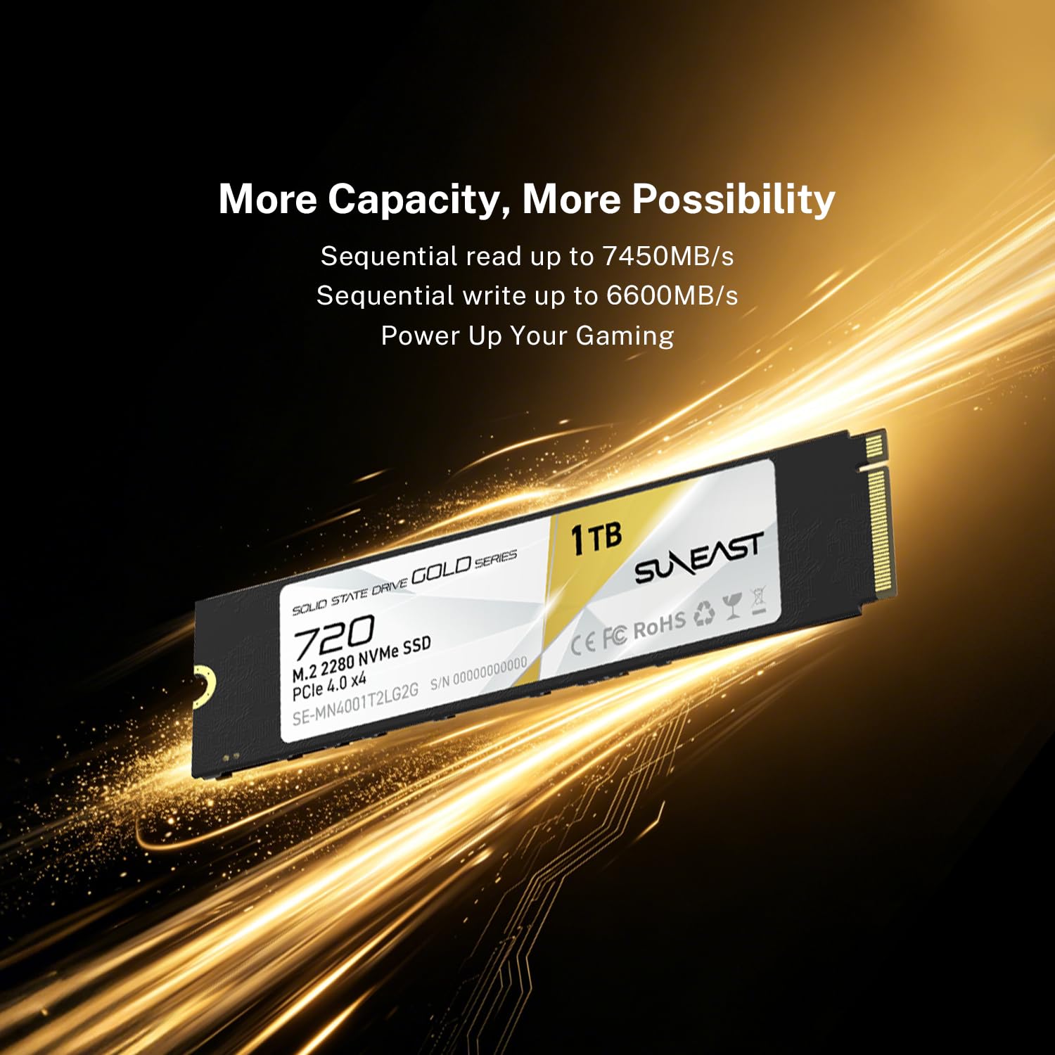 Amazon | SUNEAST GOLD シリーズ M.2 2280 SSD PCIe Gen4.0 × 4 NVMe