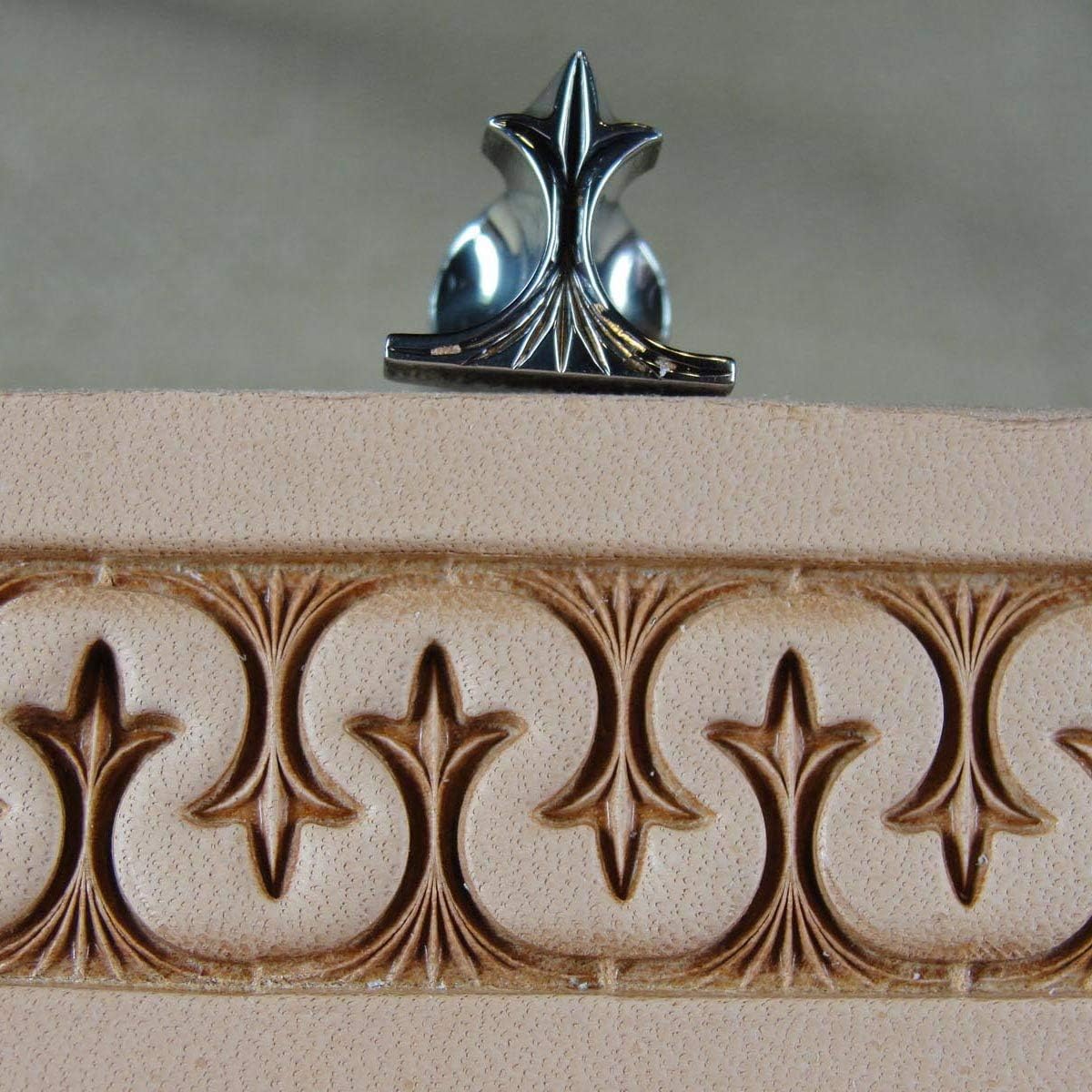 Stainless Steel Barry King - #3 Crown Serpentine Border Stamp (Leather Tool)
