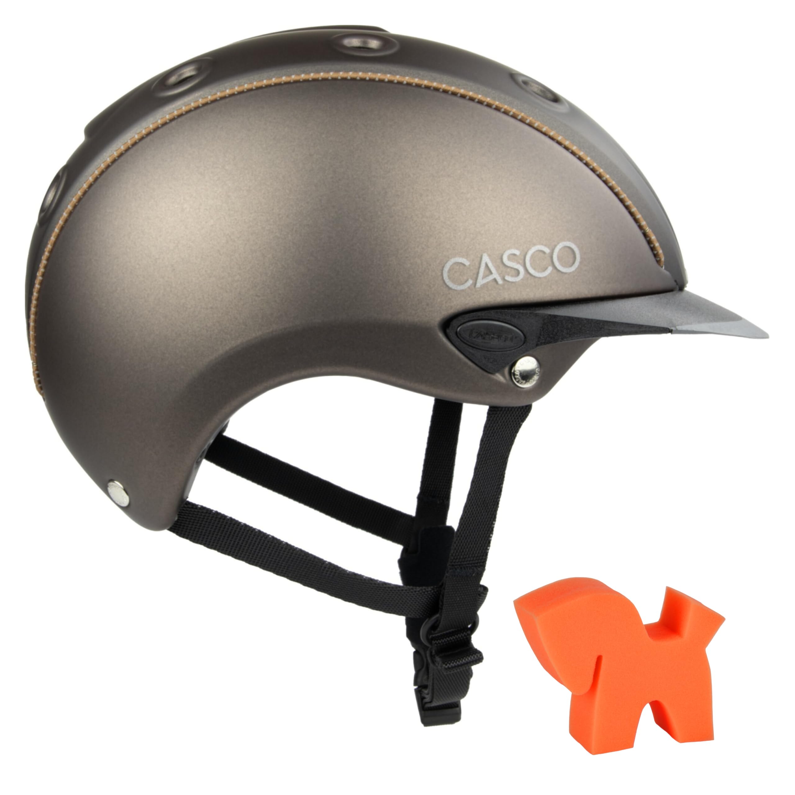 RL24 - Reithelm Mistrall-1 von Casco inkl. Putzschwamm – Reitkappe Damen, Herren & Kinder – leicht, optimal belüftet & Perfekter Sitz – Reiterhelm in vielen Farben & Größen