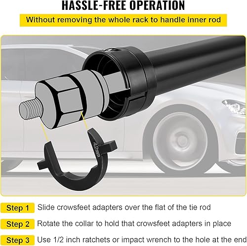 Miniatura 4 de VEVOR Kit de herramientas de barra de acoplamiento interior, juego de herramientas de barra de acoplamiento interior con 12 adaptadores de pata de