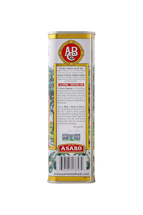 Partanna Aceite de Oliva Extra Virgen Suave 500 ml Lata miniatura 3