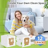 Pack of 12 Vacuum Cleaner Bags for iRobot Roomba Q0520, 104/105 Combo, Plus 405/504/505 Combo, Max 705 Vac Clean Base Suction Station, Combo Essential Series Robot Vacuum Cleaner Bags - 7