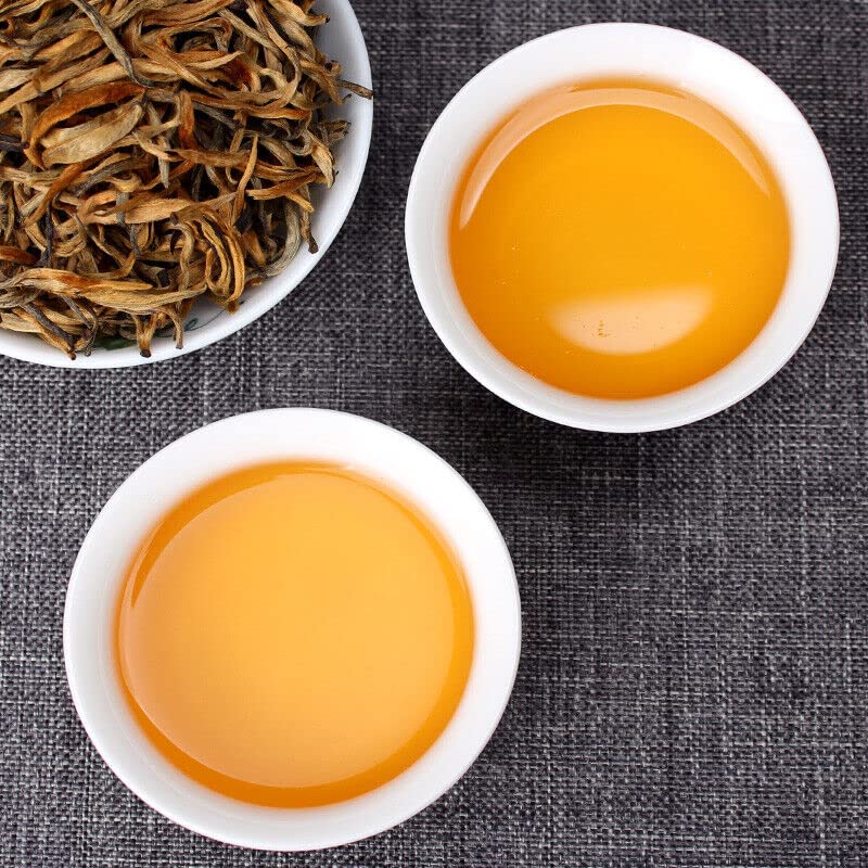 Té negro de Yunnan Té Dian HongBrote dorado orgánico de Yunnan Dian Hong (500g)