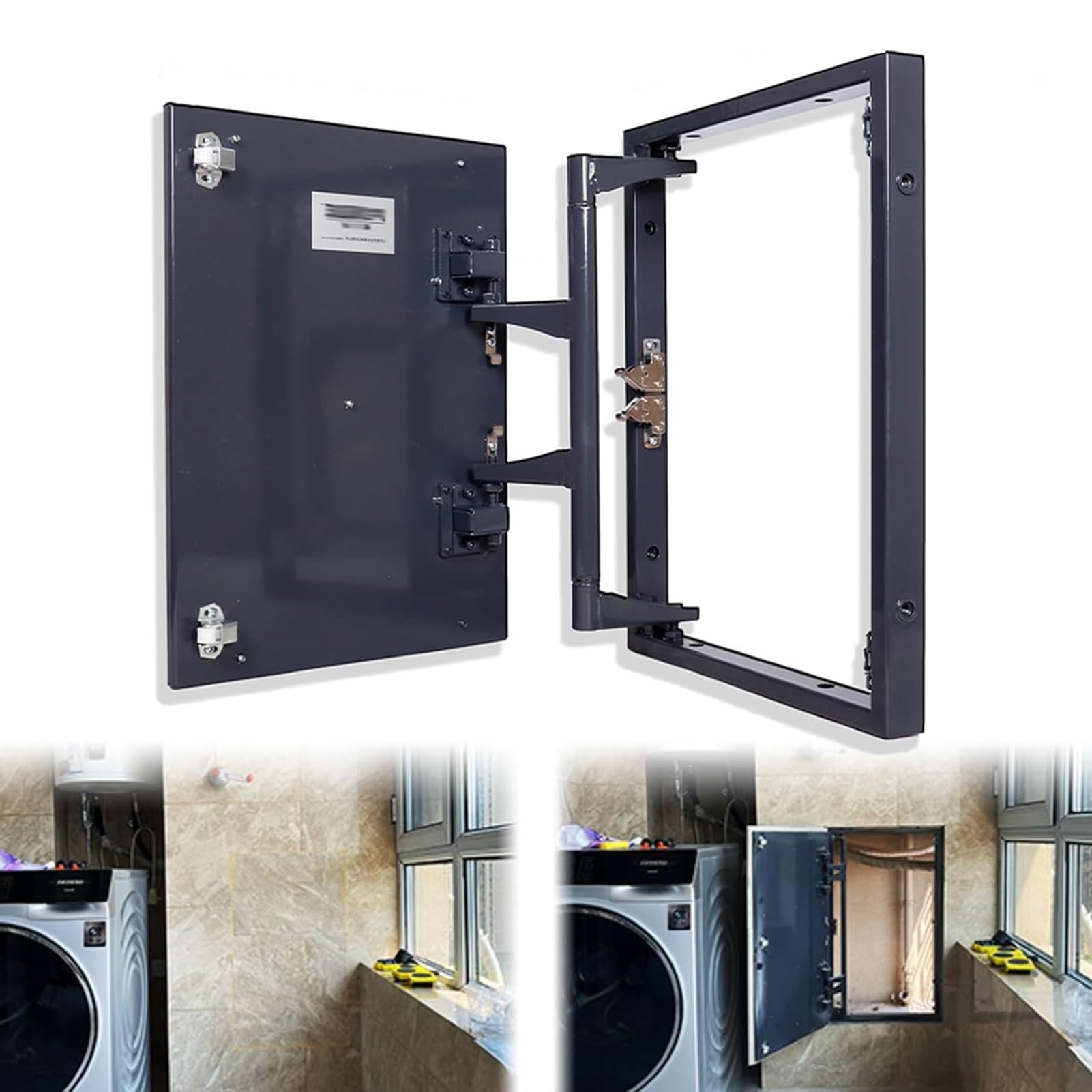 Porta accesso magnetica pulsante,for pannello accesso piastrellato | Pannello di accesso for piastrelle nascosto senza soluzione di continuità, piastra di copertura a parete(600*600*45MM)