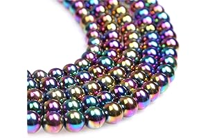 8mm Round Hematite Beads for DIY Jewelry Making