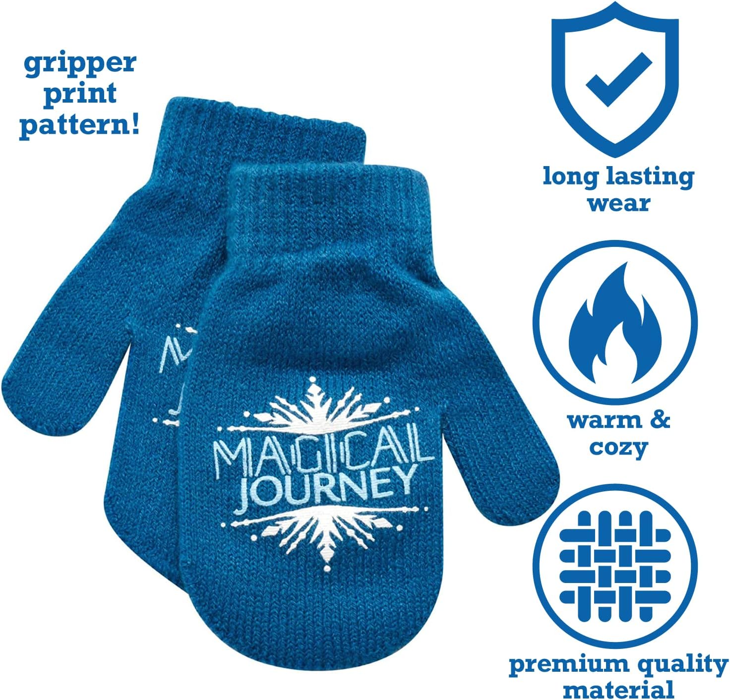Disney Girls Frozen Winter Hat and 2 Pair Gloves or Mittens (Age 2-7) - Image 3