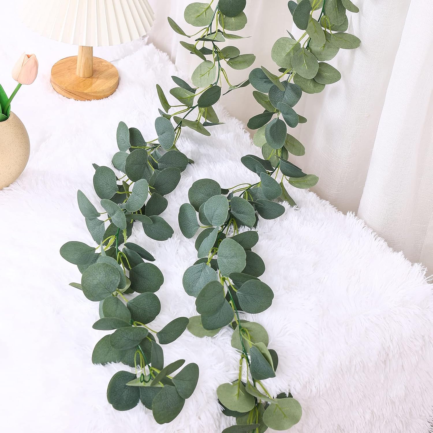 Flourify - Kunstplant - Eucalyptus guirlande - 180 cm - Bundel van 2 s – vtwonen