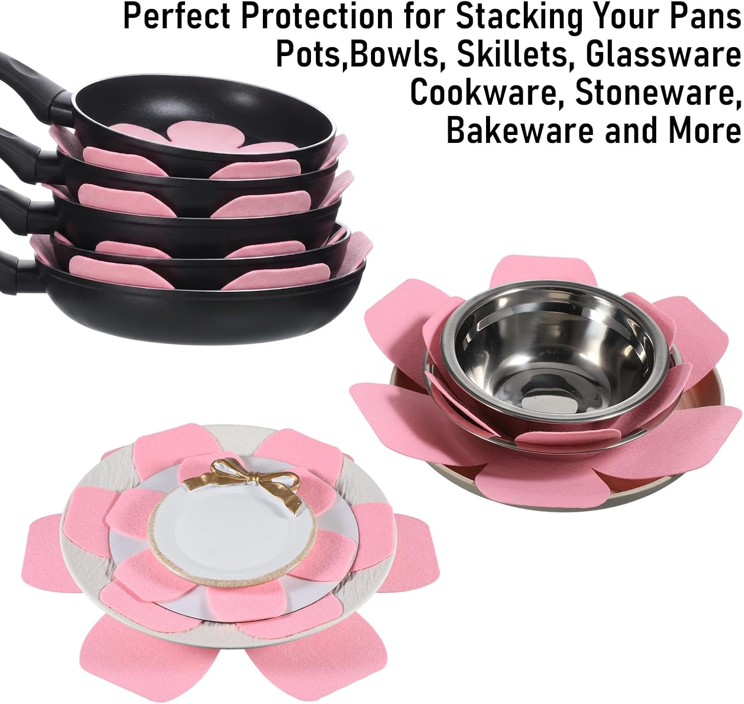 Pot and Pan Protectors, Pot Separator for Stacking