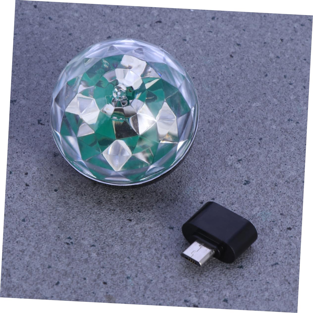 TEHAUX USB Mini Disco Lights Portable LED Stage Ball Dj Lighting Sound Activated USB Powered for Home Parties Bars Karaoke Christmas Celebrations Black