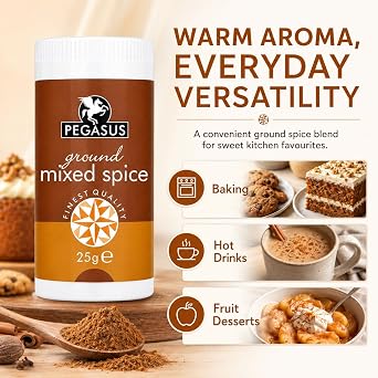 Pegasus Mixed Spice 25g Pack of 1 – Premium Aromatic Indian Spice Blend for Cooking, Baking, Curries, Desserts, Soups, Marinades, Sauces, Savory Dishes, Coriander, Natural Flavor Enhancer