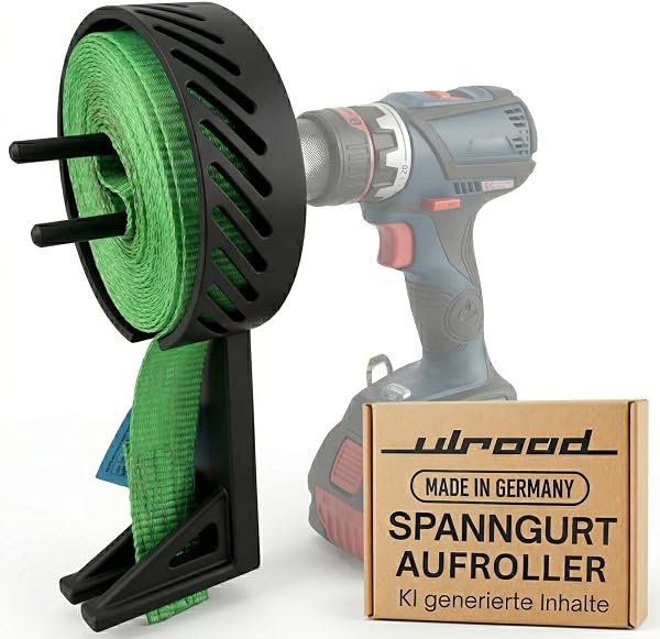 Avvolgitore per cinghia di tensionamento, strumento per trapano a batteria, utensile per cinghia di tensionamento, rullo per cinghia di tensionamento, arrotolatore per cinghia di tensionamento - 1