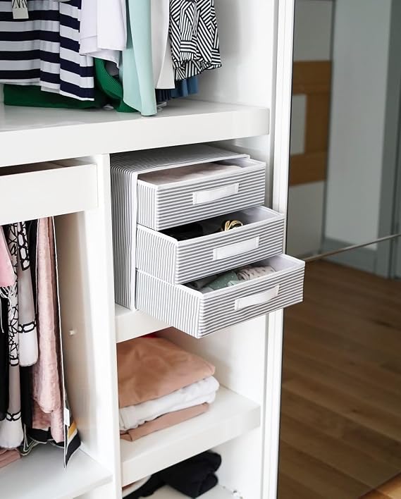 3 Bölmeli Katlanabilir Çekmece Raf Düzenleyici Organizer