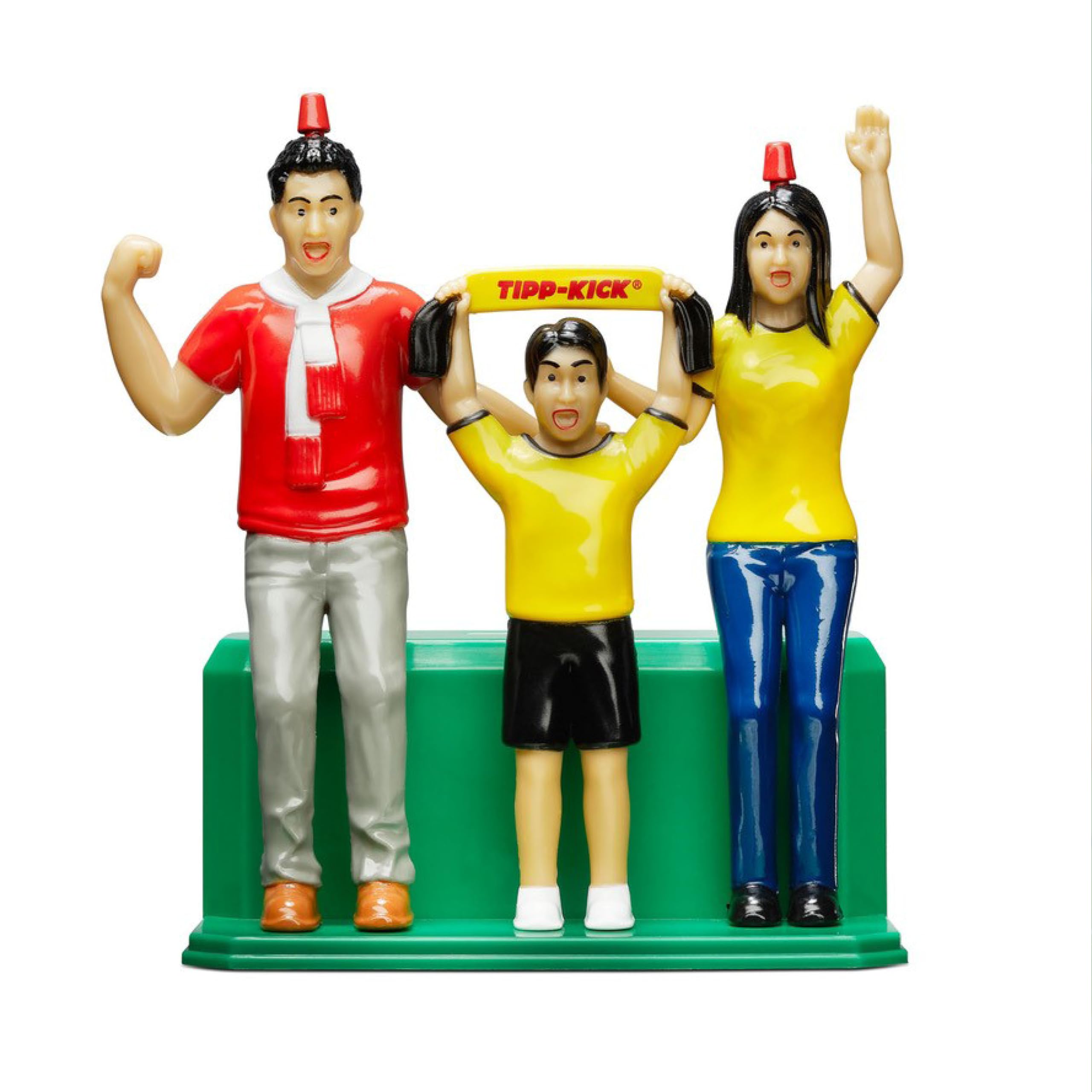 TIPP-KICK Fans – Figuras de fútbol I Fan Figuras para el borde lateral del campo de juego con capturas, júbilos de goles y goles con solo pulsar un botón, ampliable mediante módulos de sonido