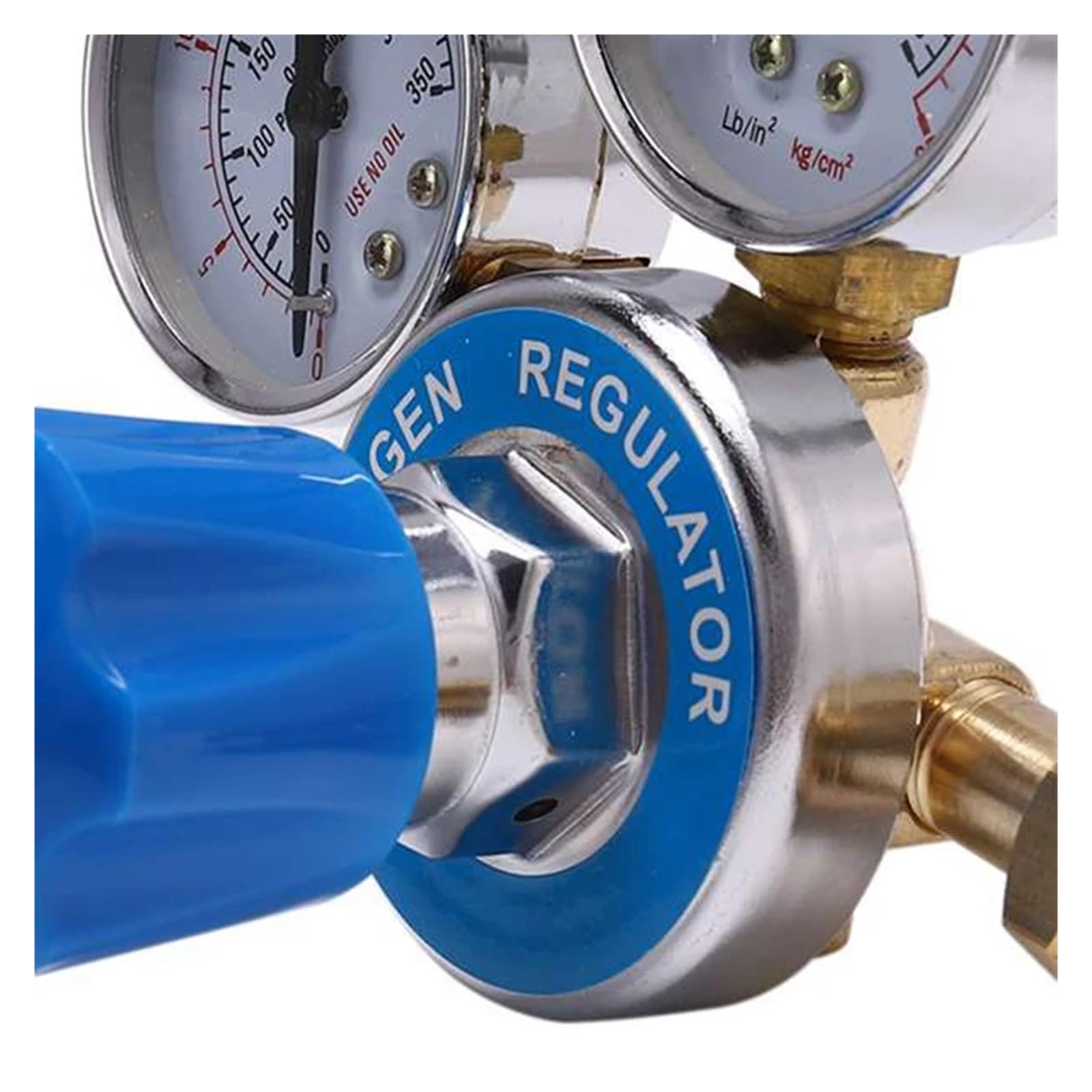 Reguladores de Botella de Gas y oxígeno, inhalador Reductor de presión de O2, regulador de Doble Calibre, regulador de Tanque de oxígeno