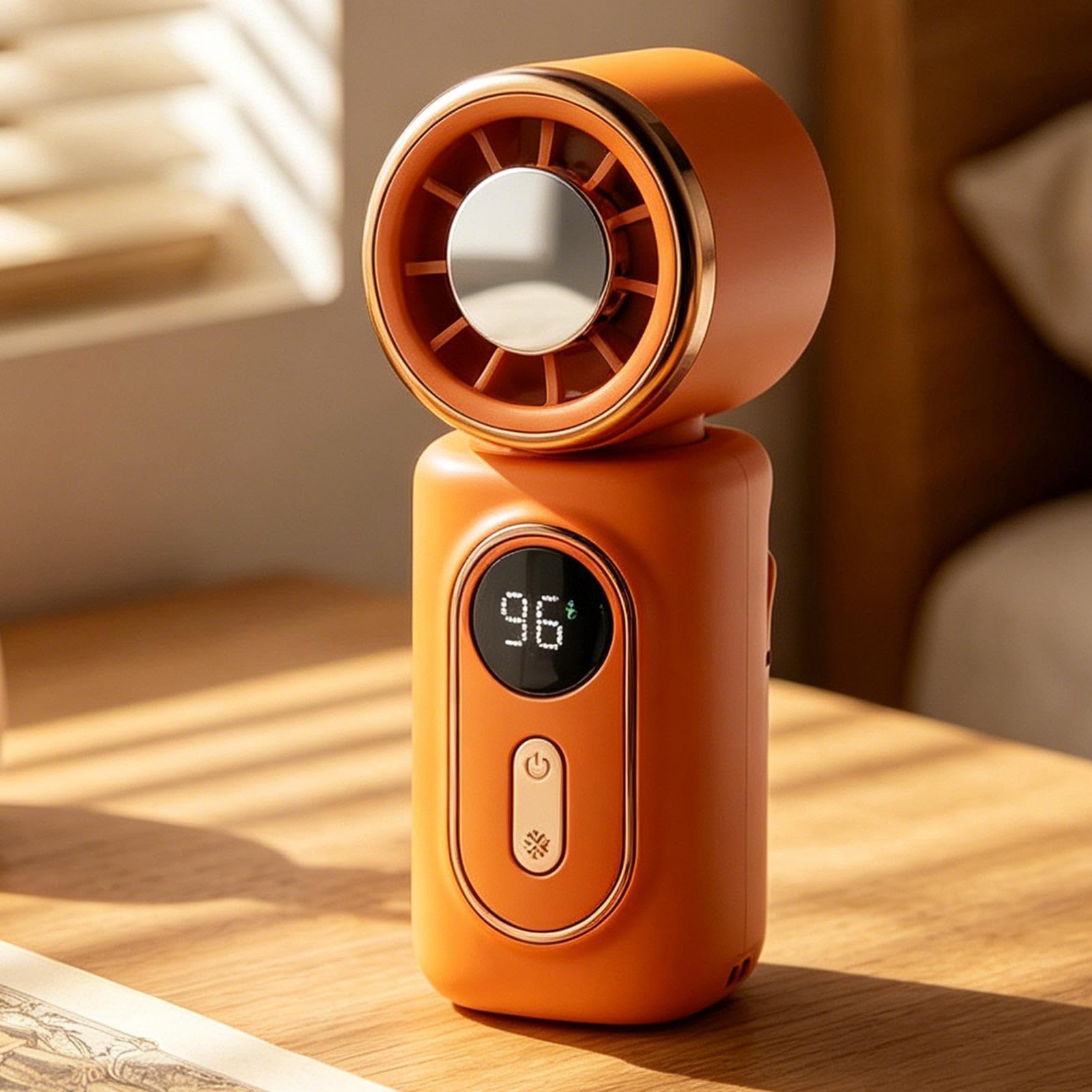 ventilatore con clip, girevole e regolabile, ricaricabile a