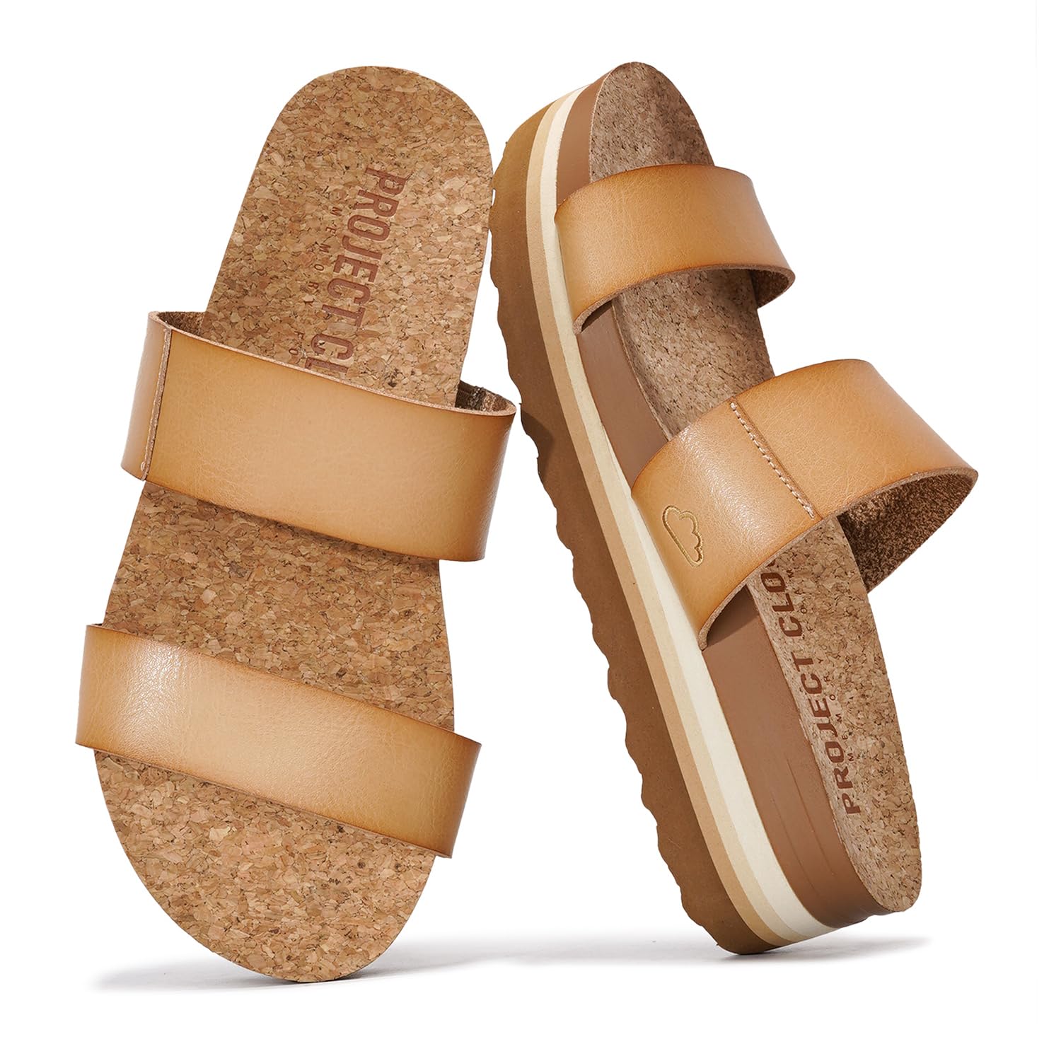 Project Cloud Fashion Womens Sandals - Memory Foam Insole and Comfortable Platform Sandals for Women - Lightweight and